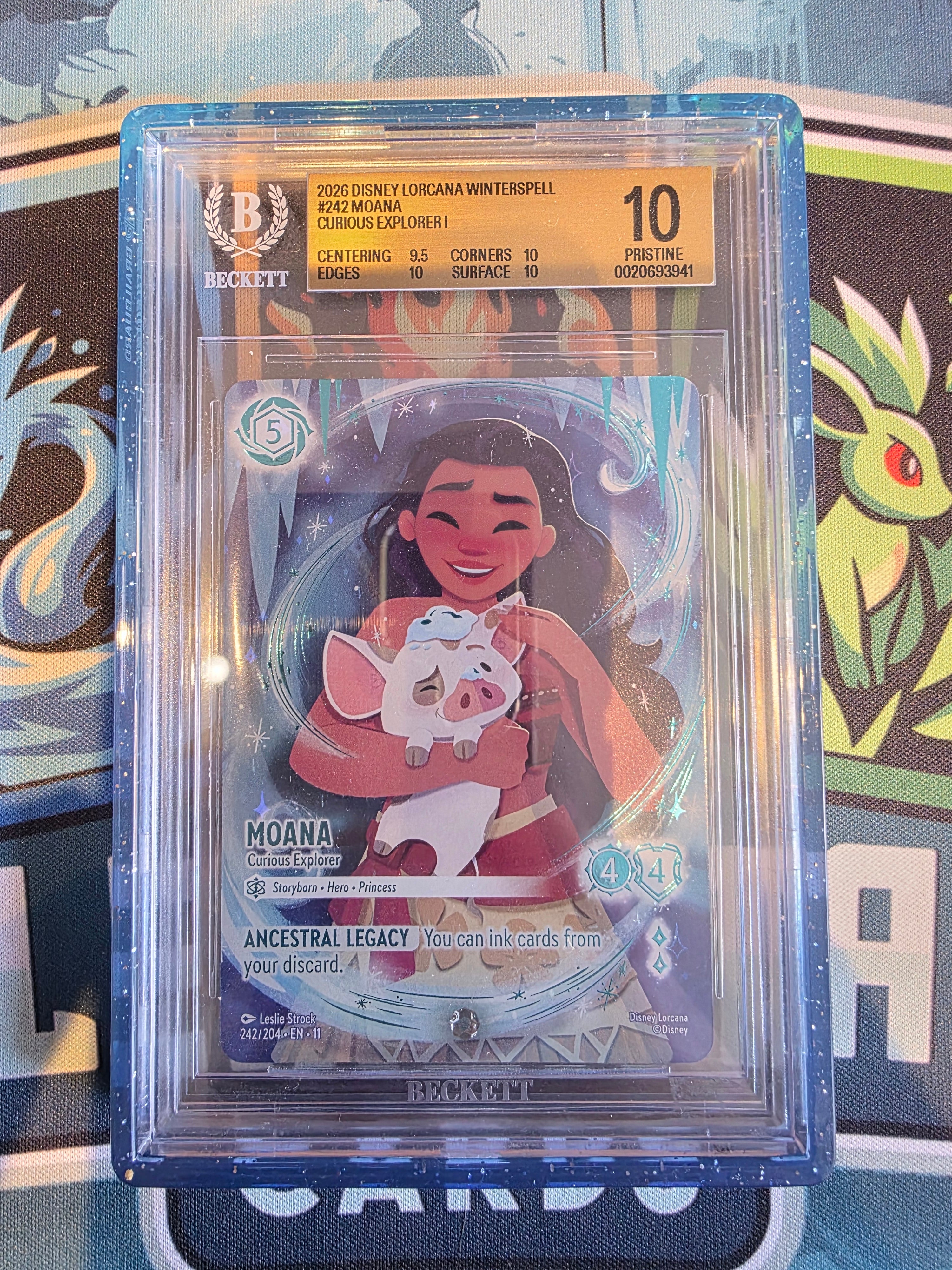 Moana Curious Explorer Iconic BGS 10 242/204 Winterspell Lorcana