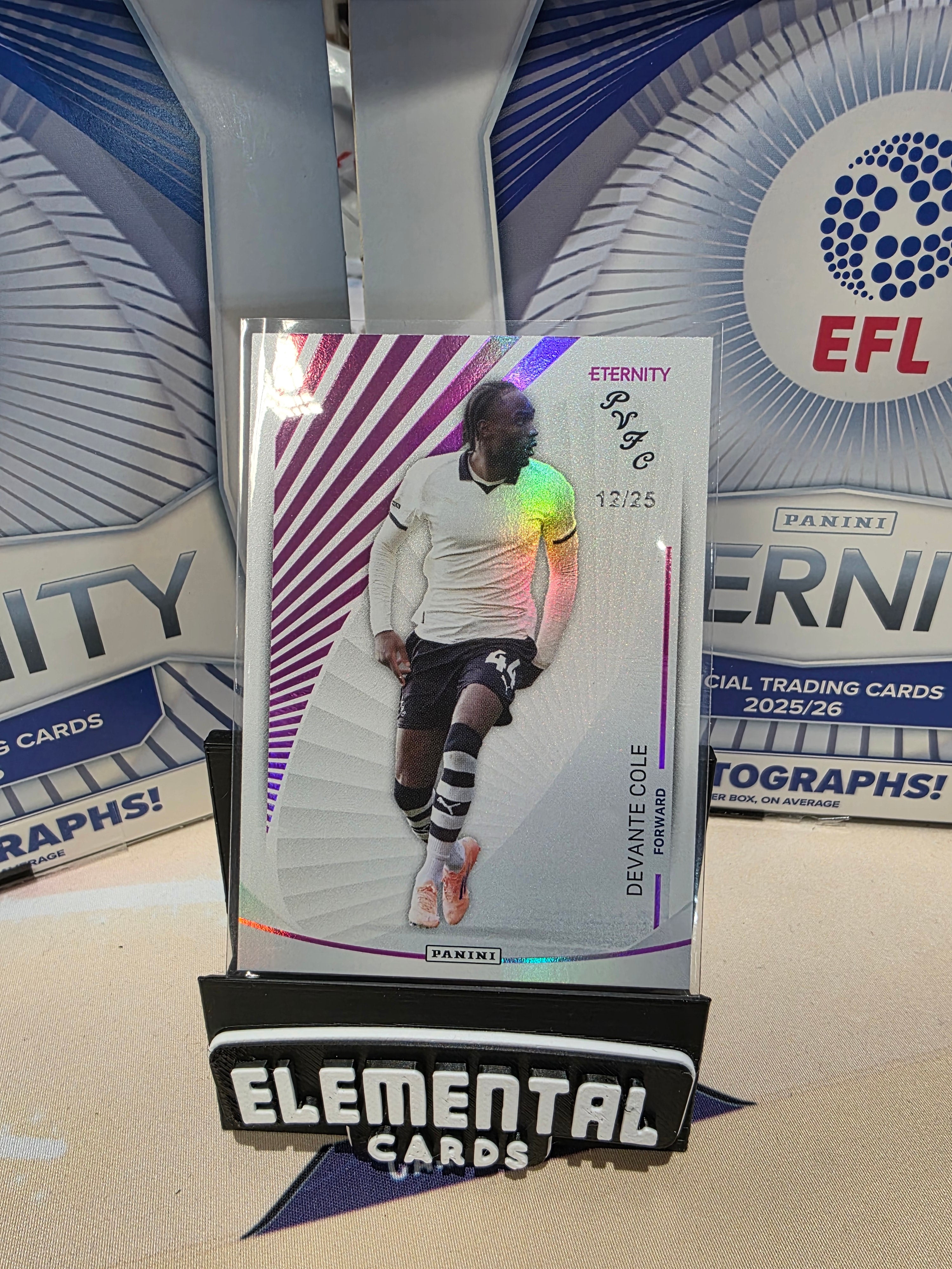 Panini: EFL Eternity Devante Cole 12/25 Port Vale FC Magneta Hit