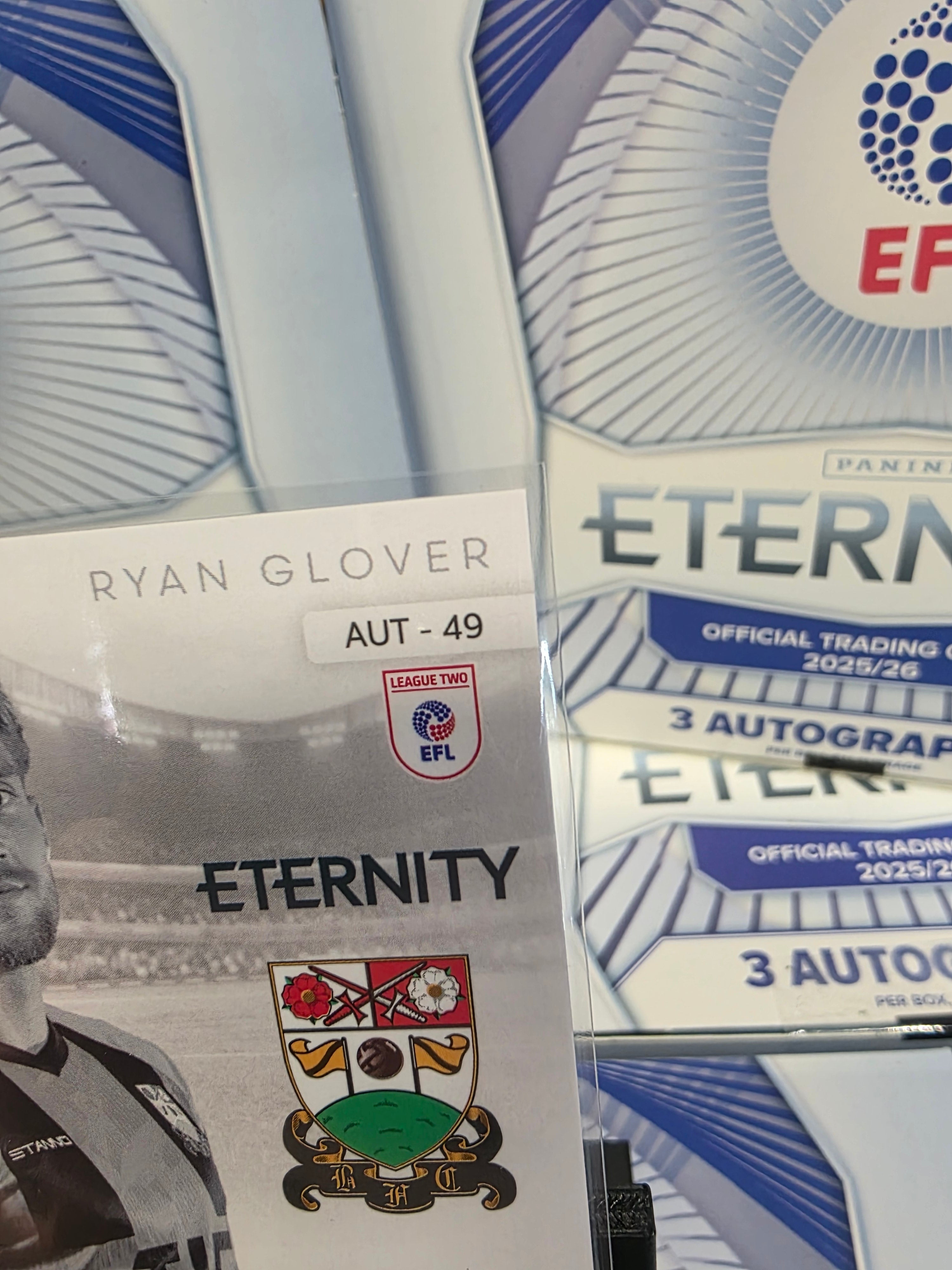 Panini: EFL Eternity Ryan Glover Auto Barnet Town FC