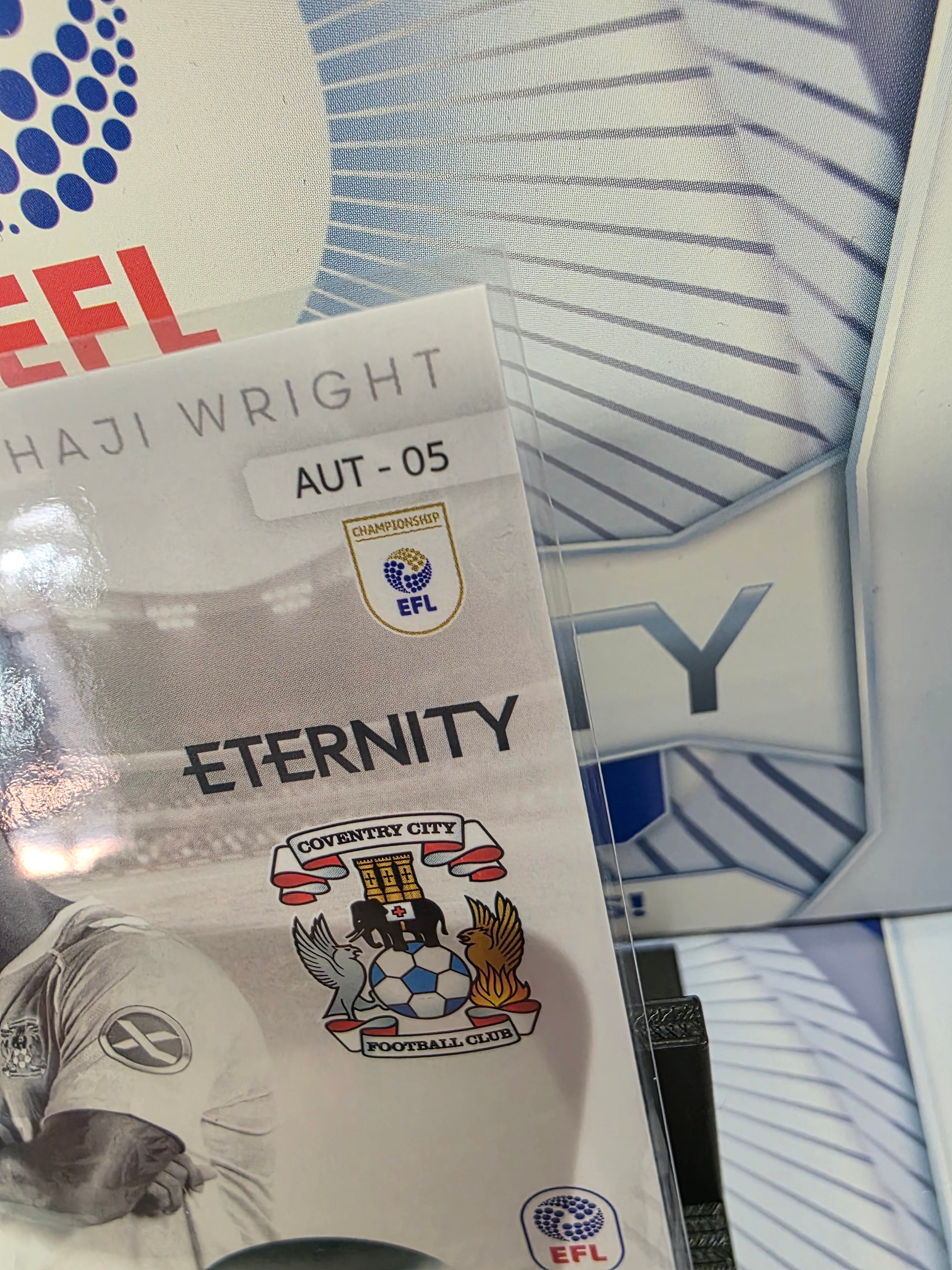 Panini: EFL Eternity Haji Wright Auto Coventry City FC Insert Signed