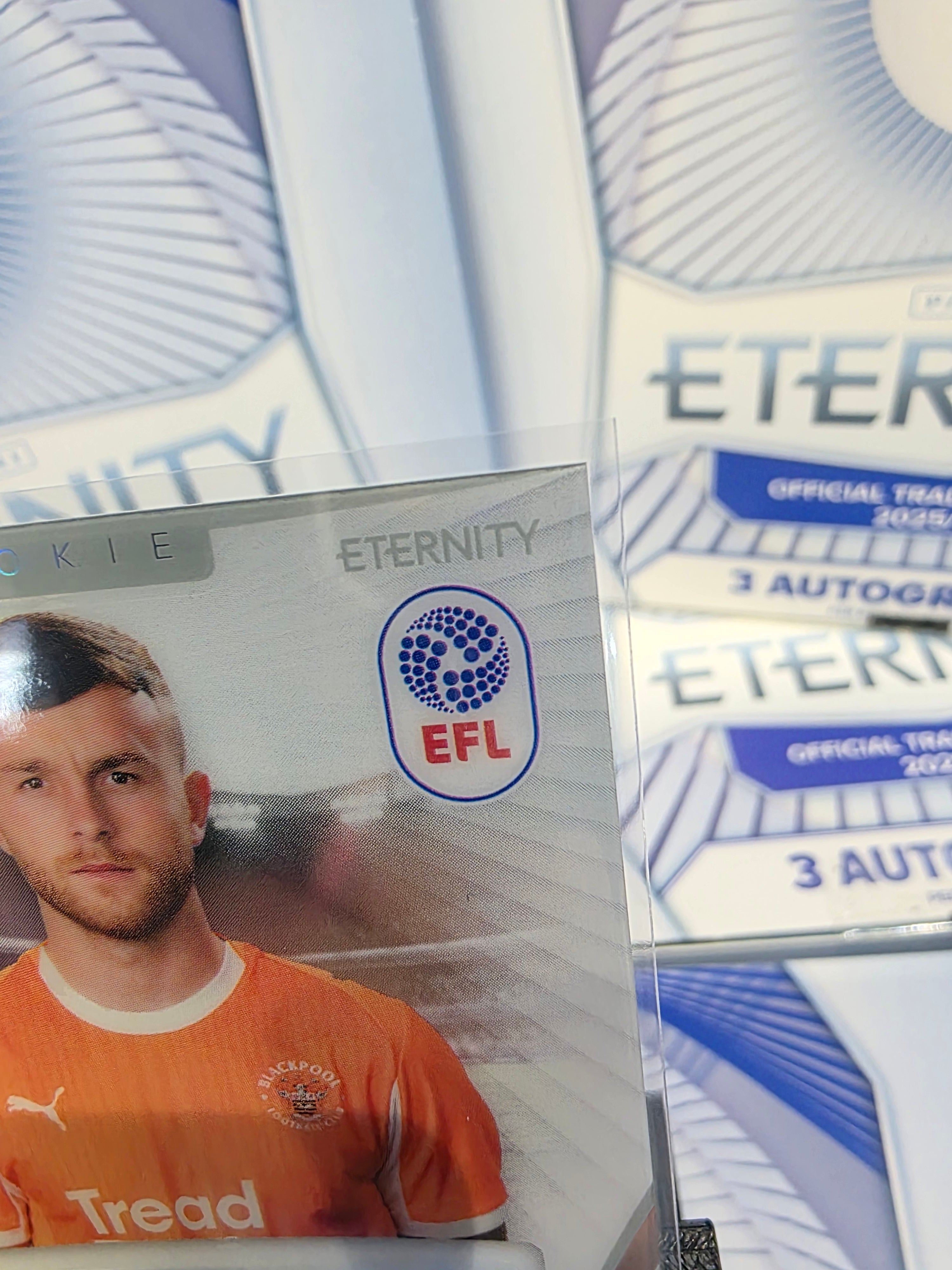 Panini: EFL Eternity Dale Taylor Auto Blackpool FC Handsigned Authentic