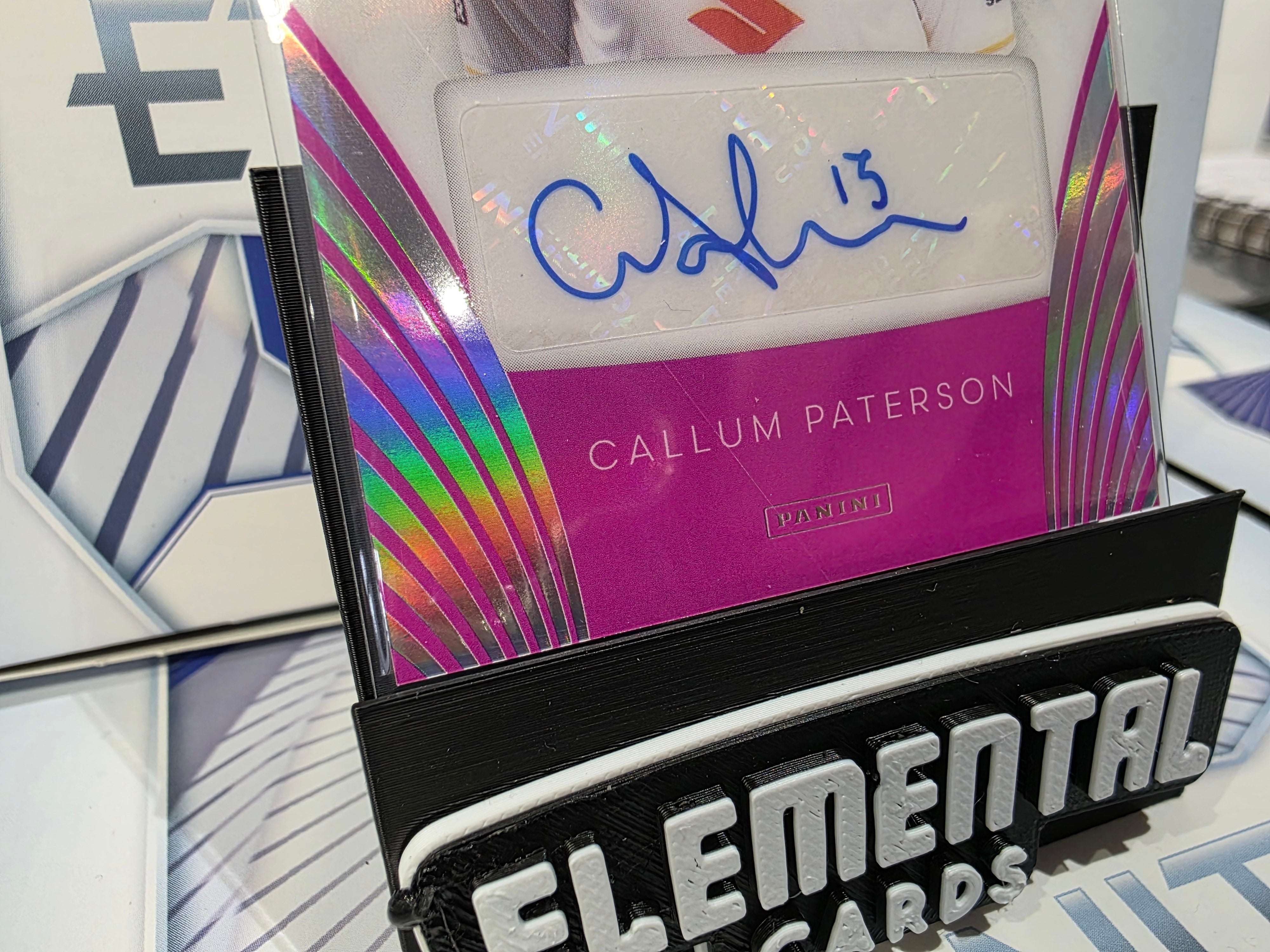 Panini: EFL Eternity Callum Paterson Auto 07/20 MK Dons FC Pack Fresh Print Error