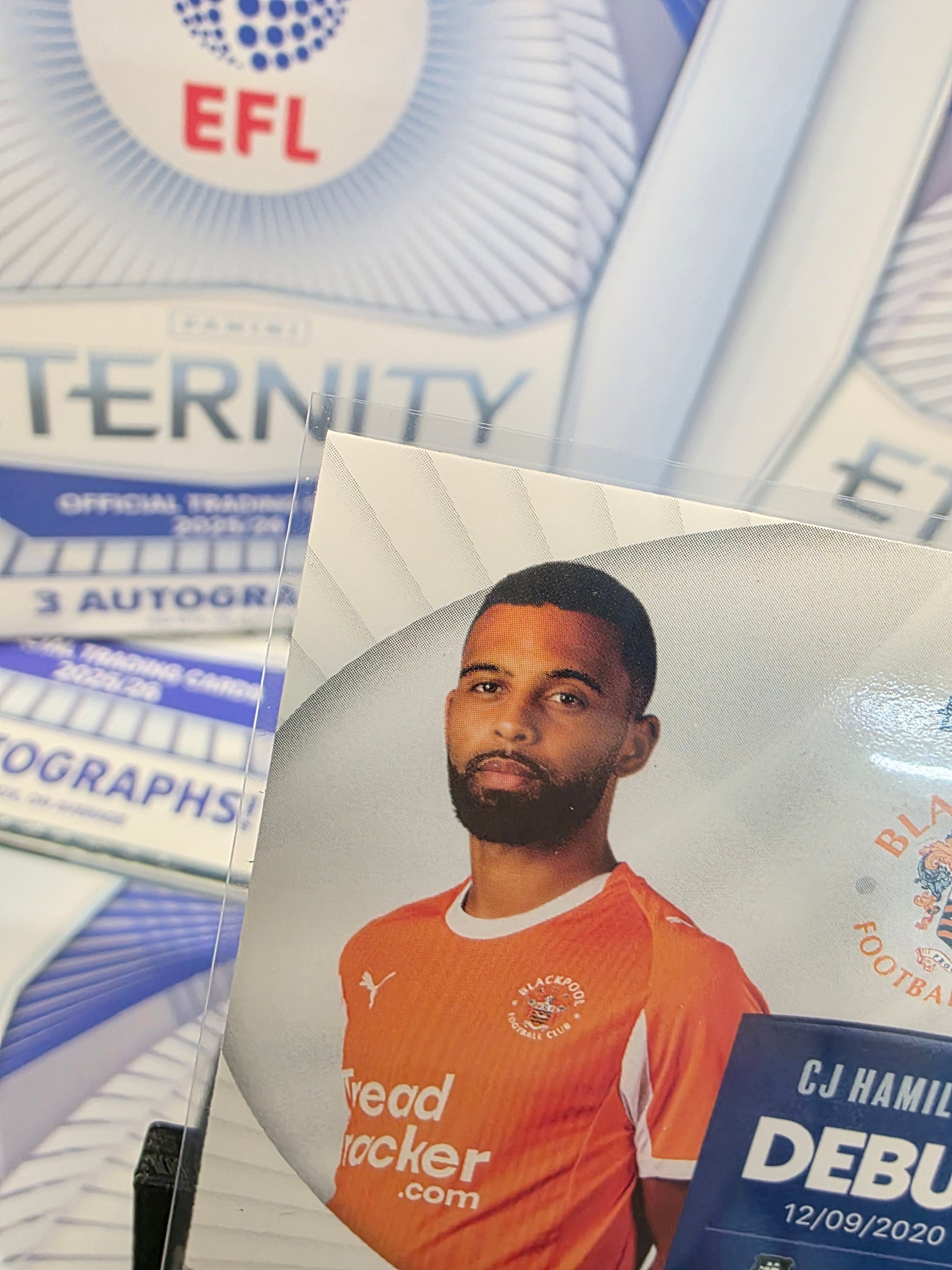 Panini: EFL Eternity CJ Hamilton 02/10 Debut Blackpool FC