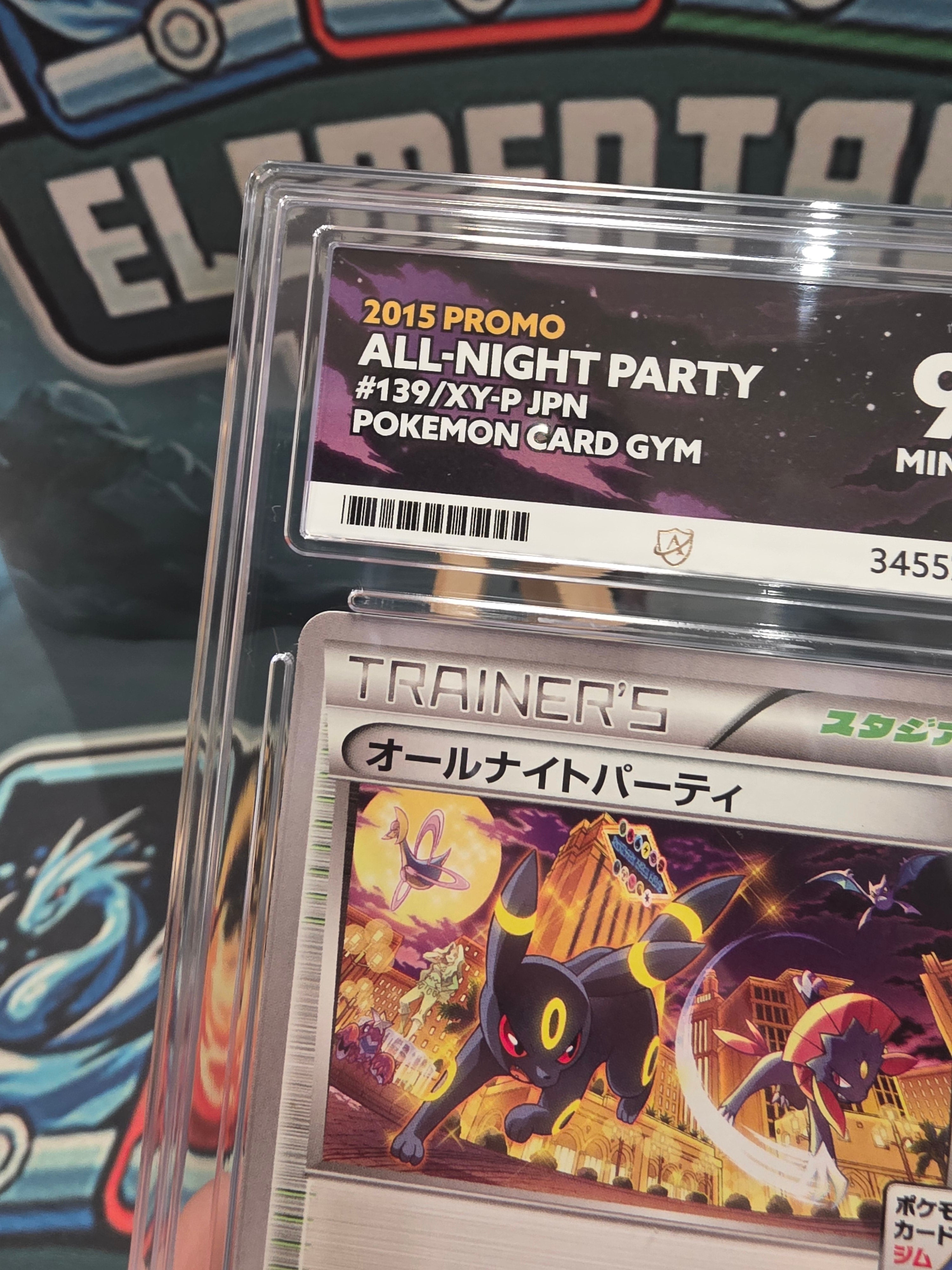 All Night Party 139/xy-p Japanese Promo 2015 Gym Non Holo ACE 9 Slab