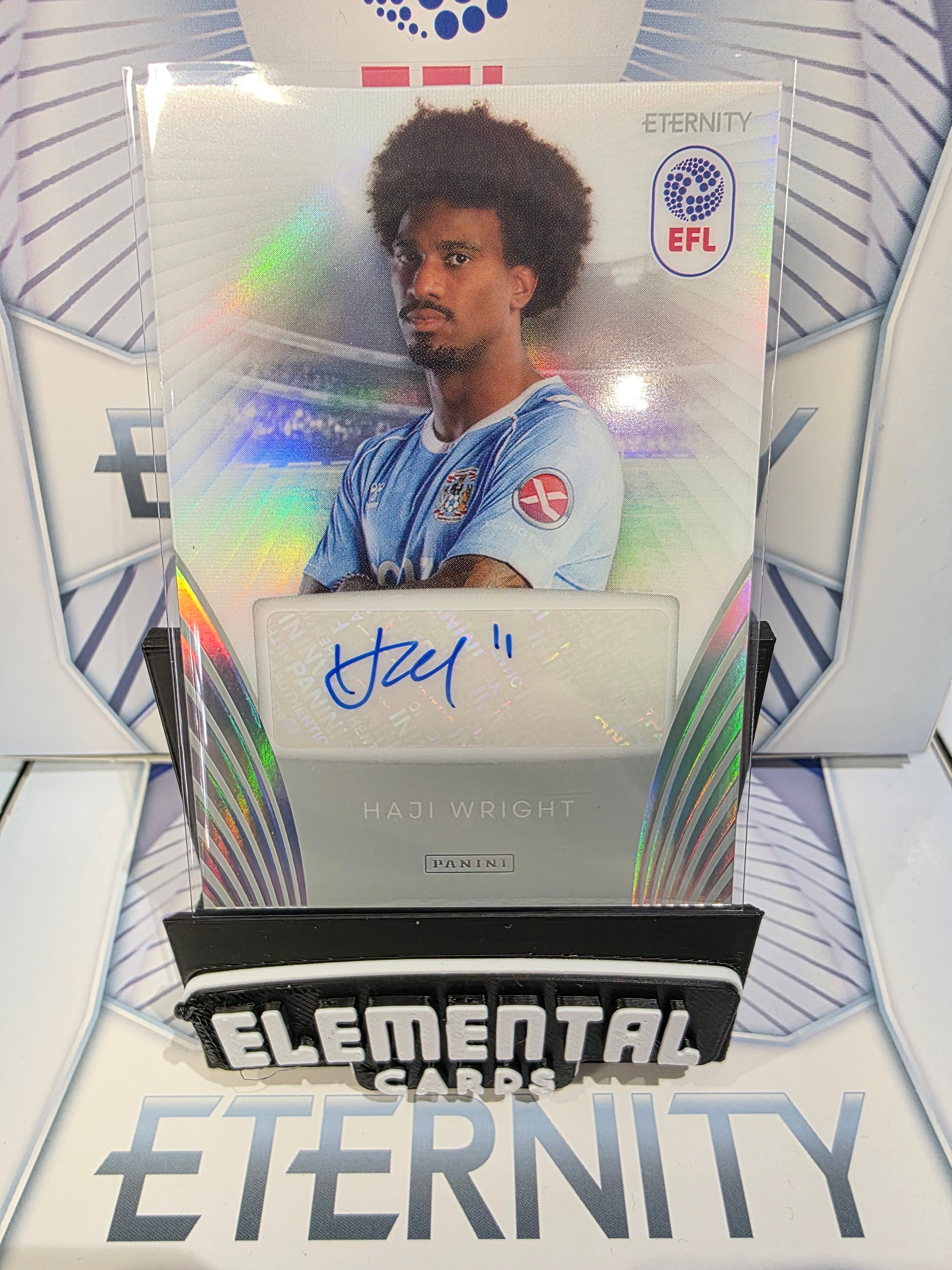 Panini: EFL Eternity Haji Wright Auto Coventry City FC Insert Signed
