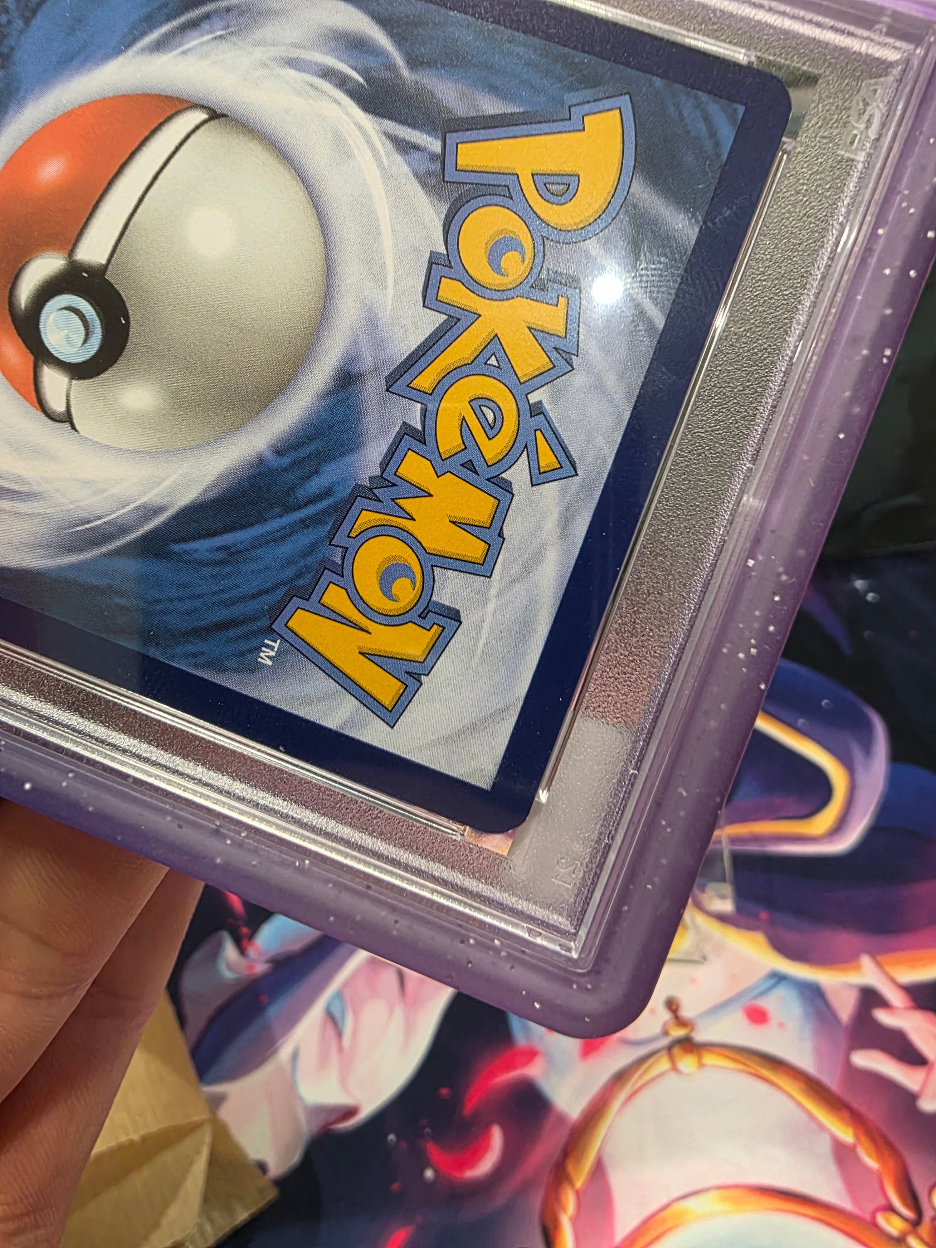 Charizard 199/165 SIR Scarlet & Violet 151 PSA 9 Slab with Grail Guard Royal Bumper