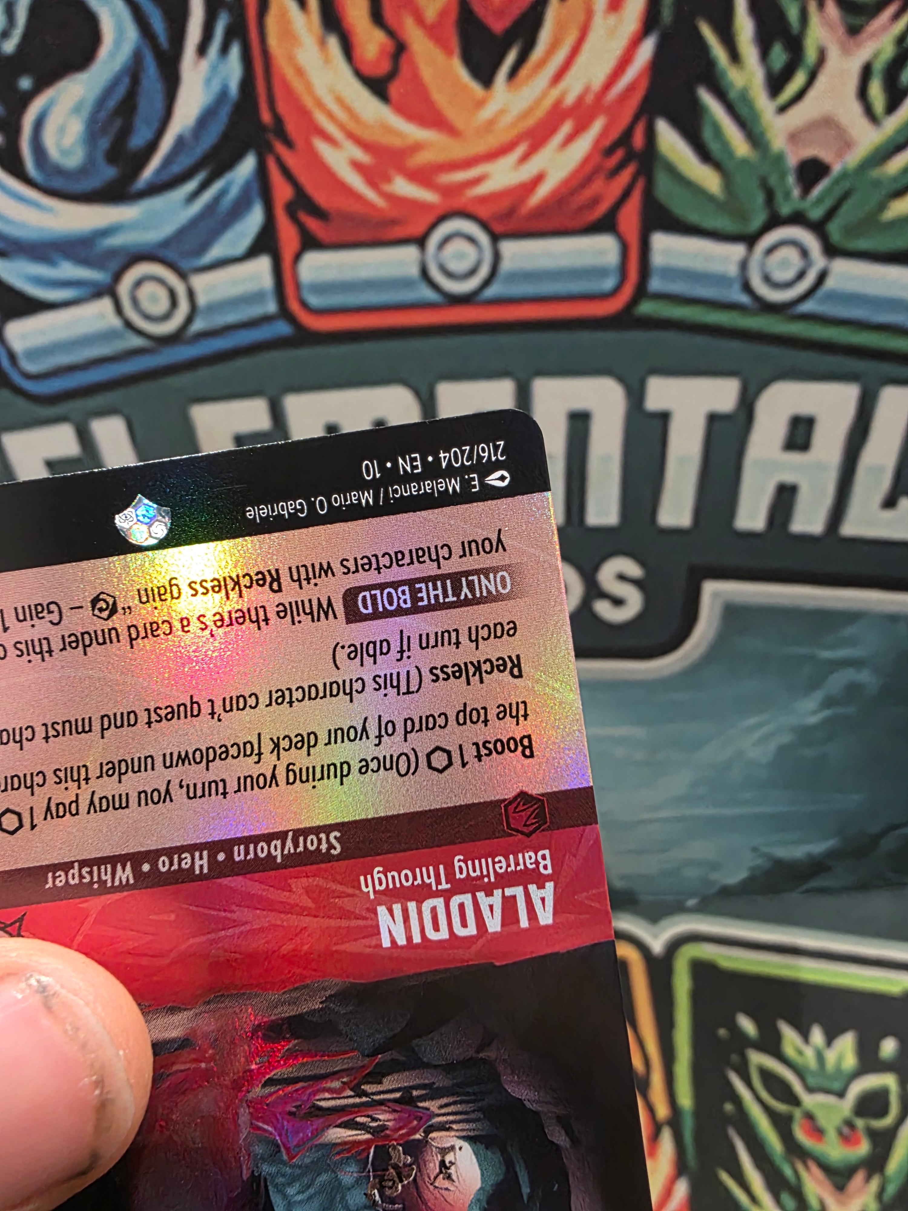 Aladdin Barreling Through Epic Whispers in the Well 216/204 NM