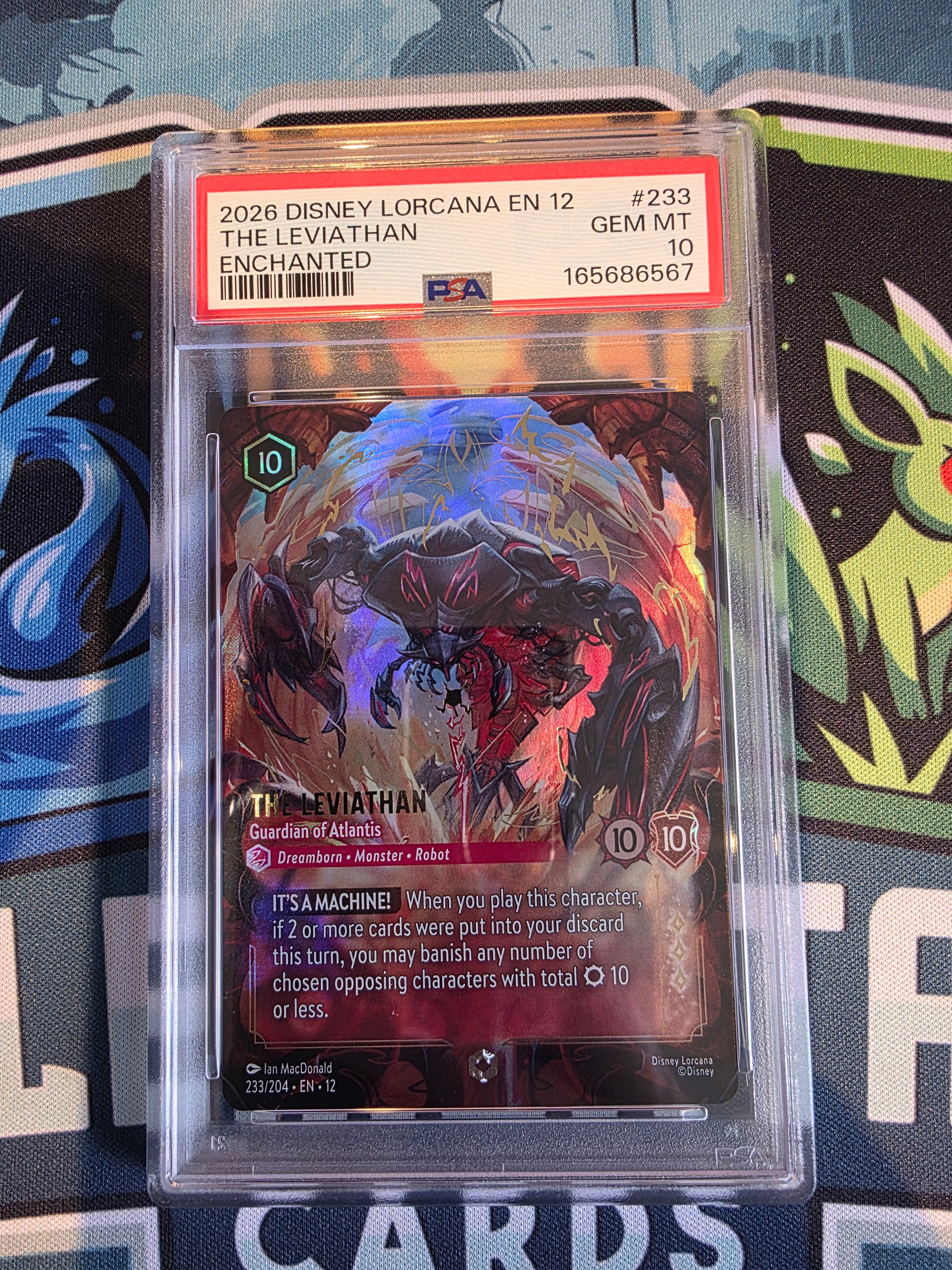The Leviathan Guardian of Atlantis Enchanted PSA 10 Wilds Unknown 233/204