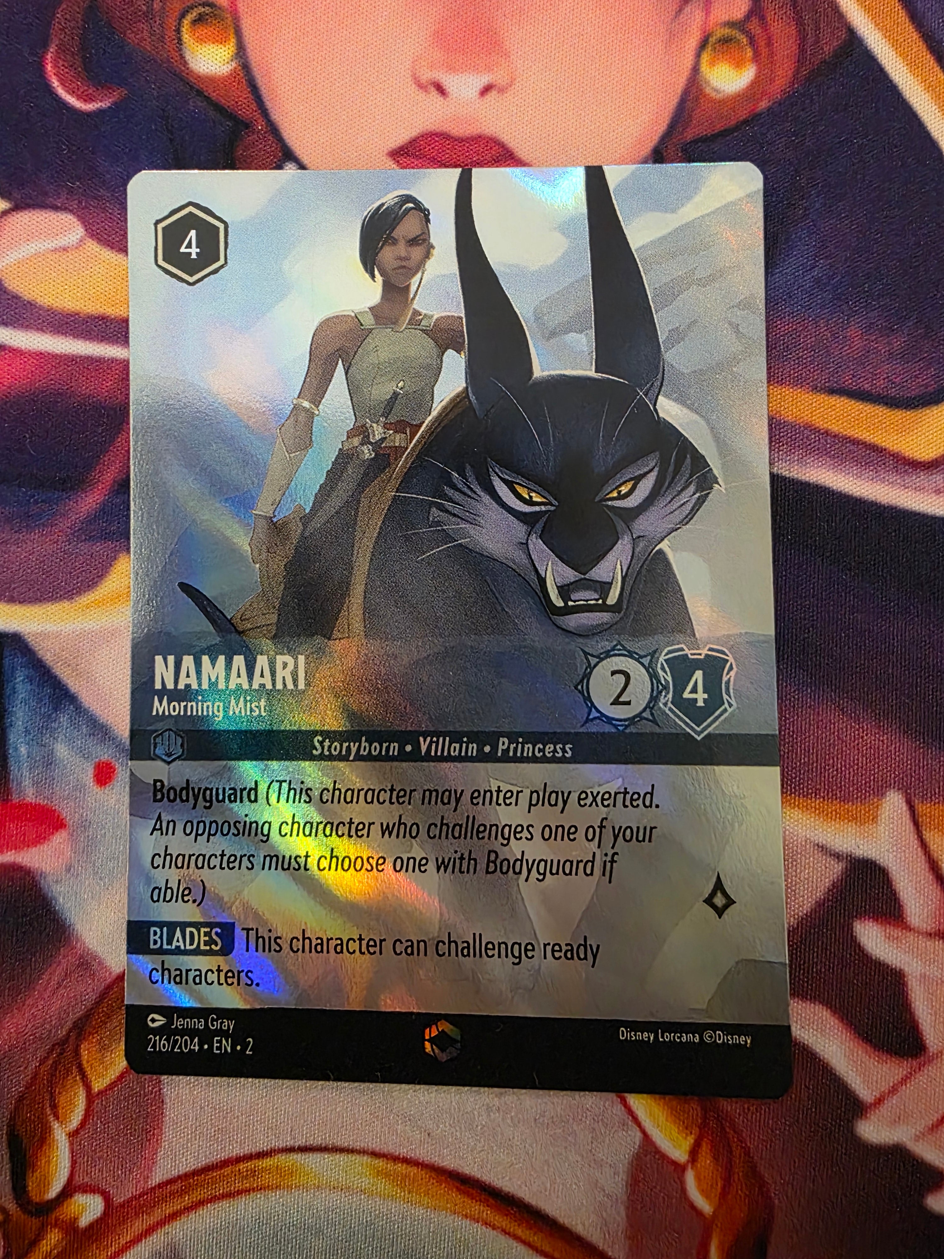 Namaari Morning Mist Enchanted Rise of the Floodborn Lorcana 216/204 NM