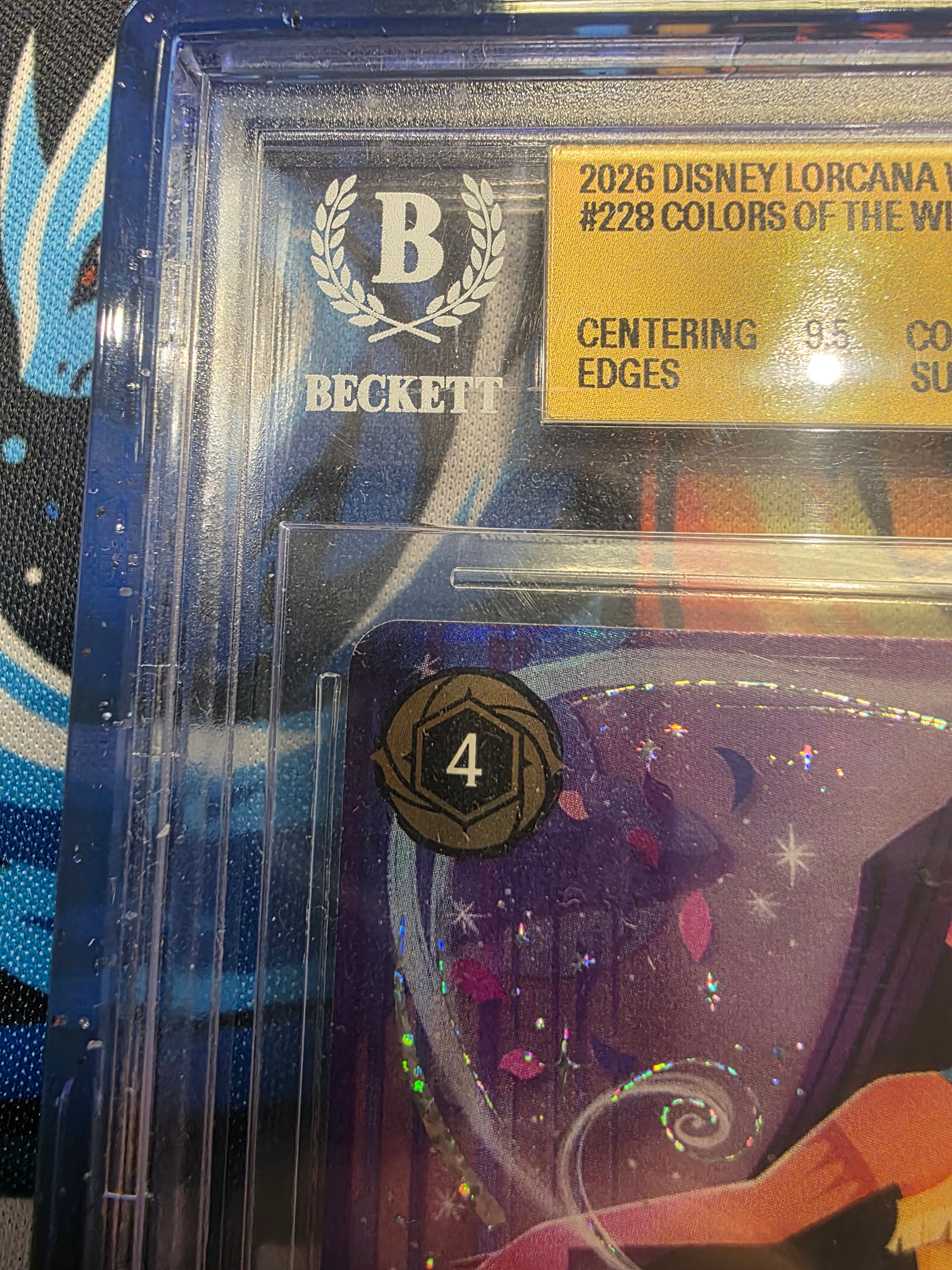Colors of the Wind Enchanted BGS 10 Pop 5 Lorcana 228/204 Winterspell with Grail Guard Pro