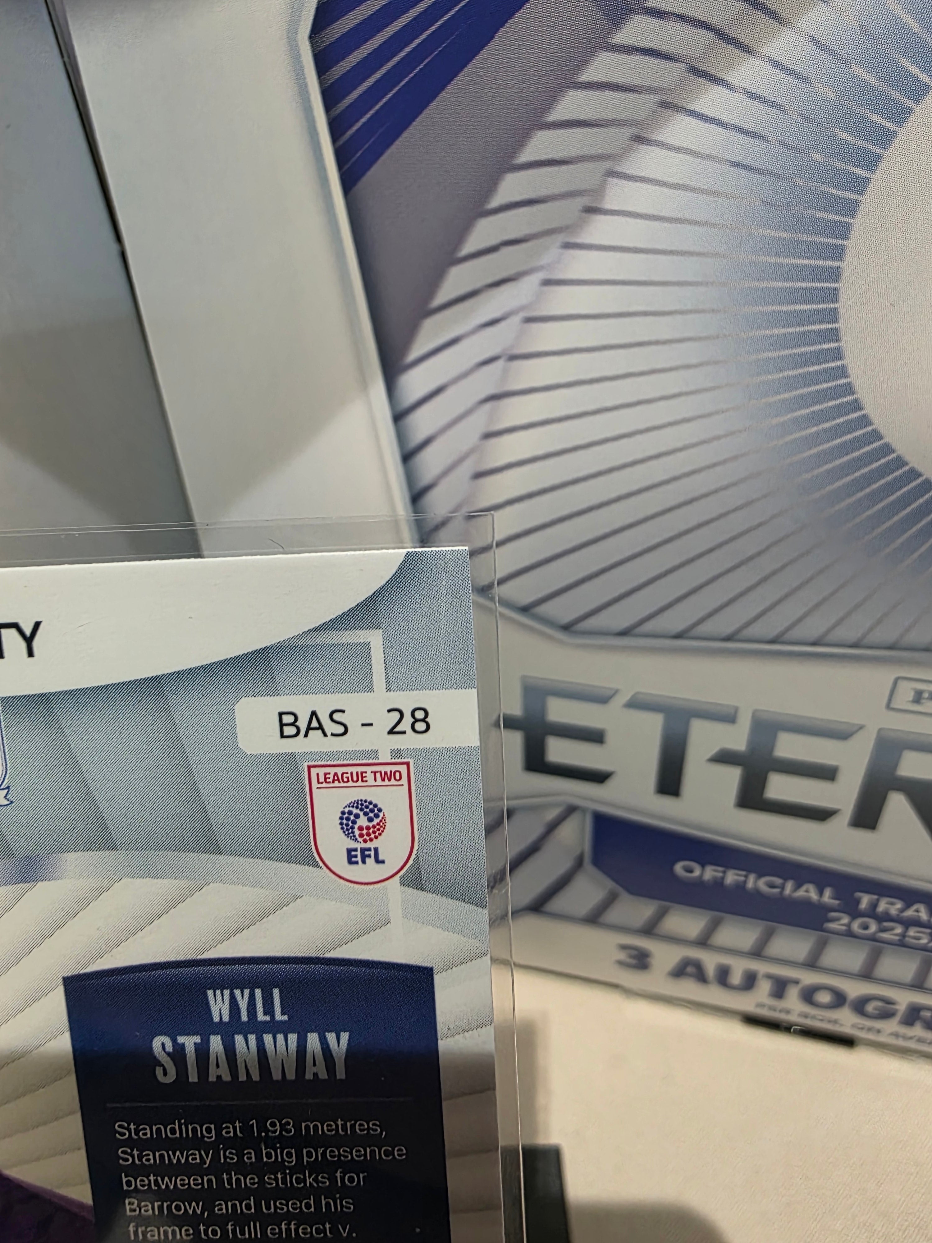 Panini: EFL Wyll Stanway 07/50 Barrow AFC Base Numbered Hit