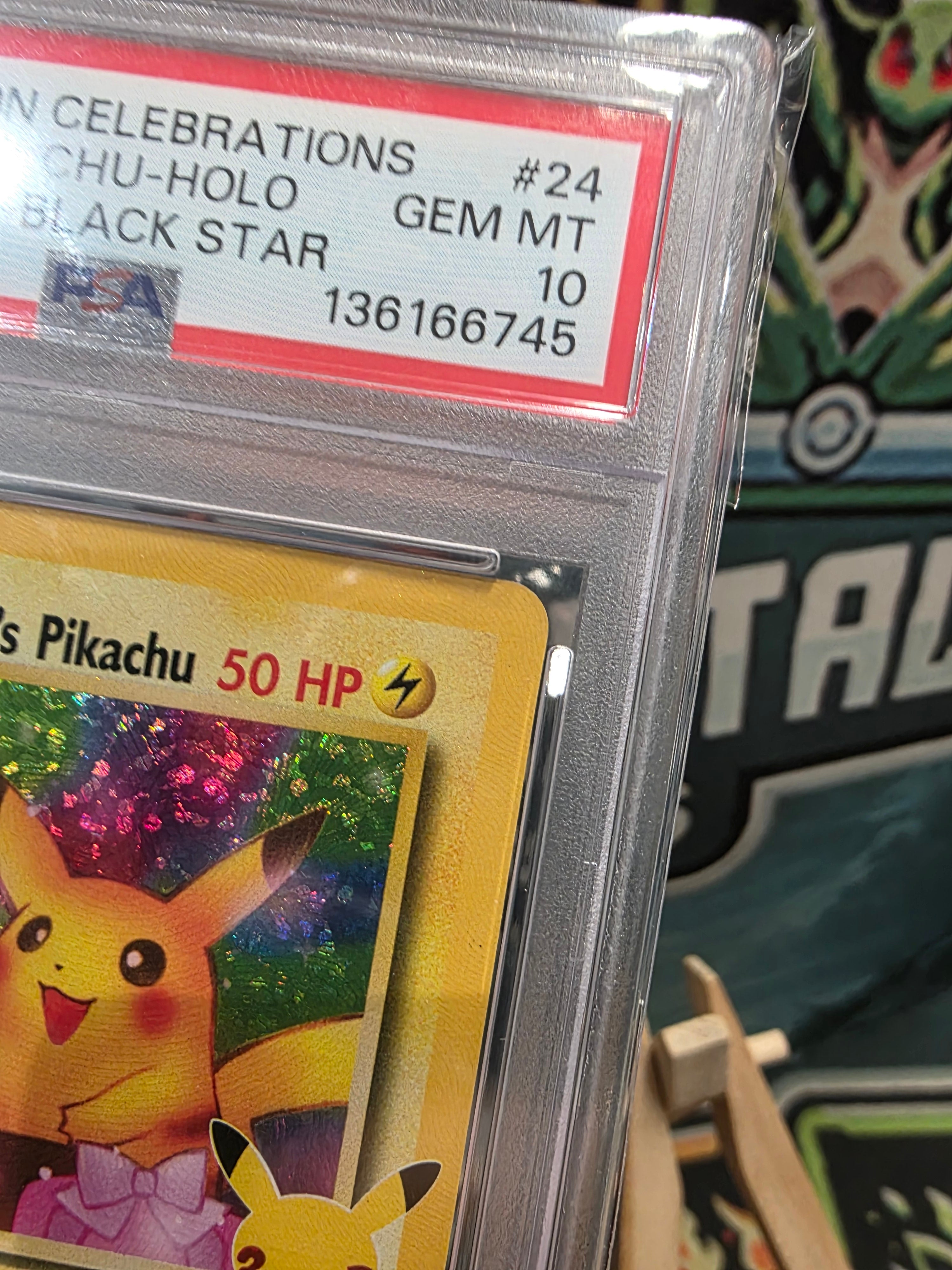 Birthday Pikachu Celebrations Classic Collection Black Star Promo 24 PSA 10