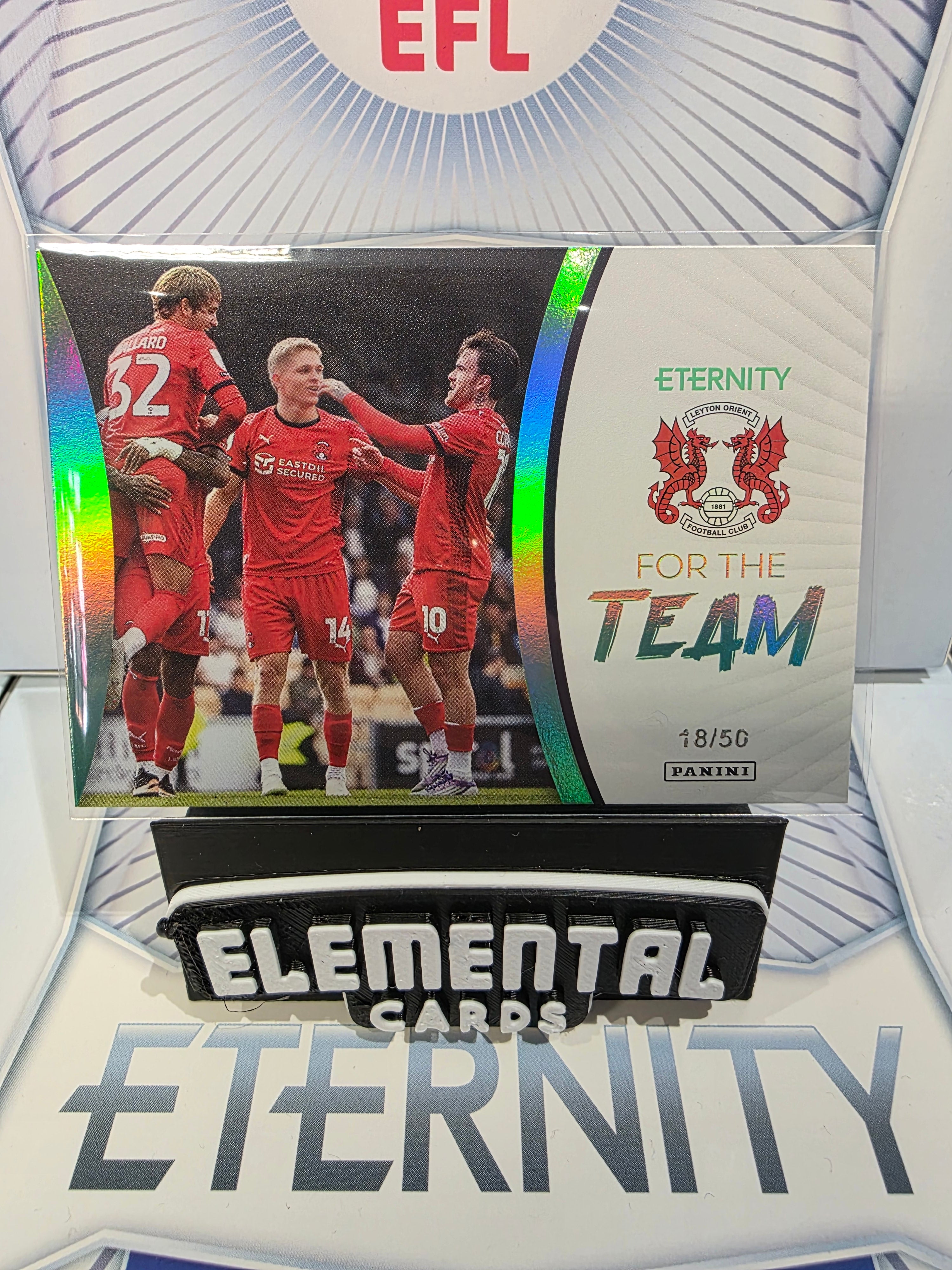 Panini: EFL Eternity Leyton Orient FC For The Team 18/50