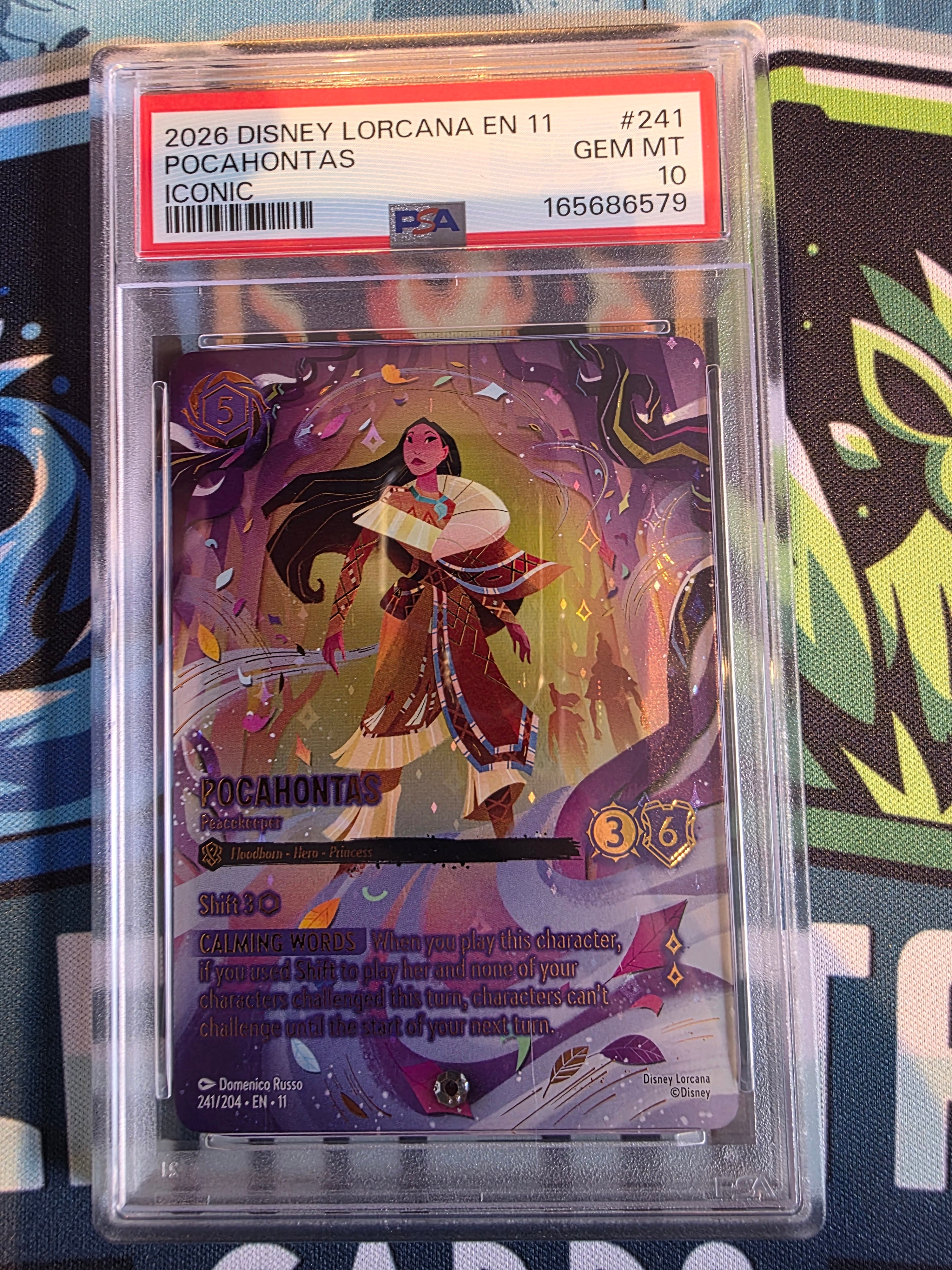 Pocahontas Peacekeeper Iconic PSA 10 241/204 Lorcana Winterspell