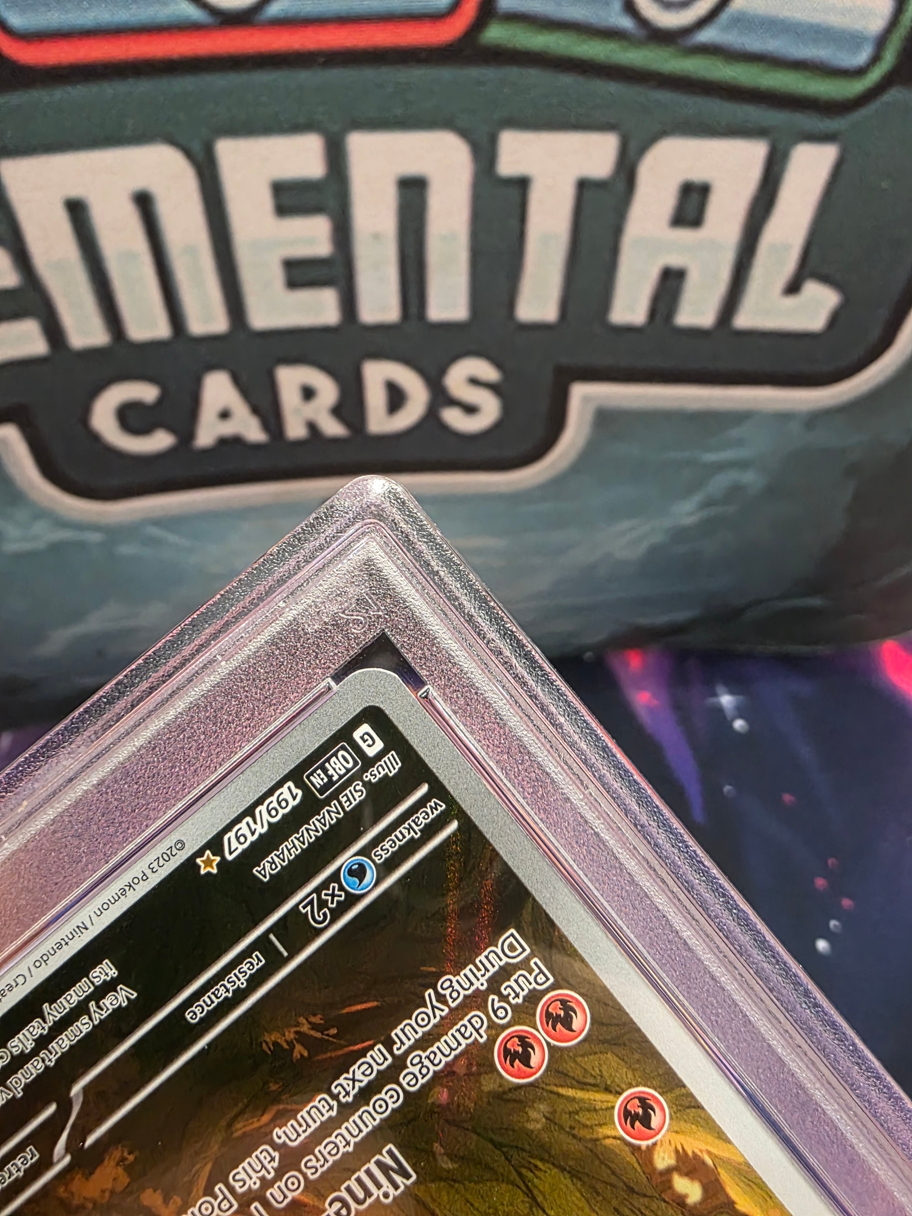 Ninetales 199/197 IR Obsidian Flames PSA 10 Slab