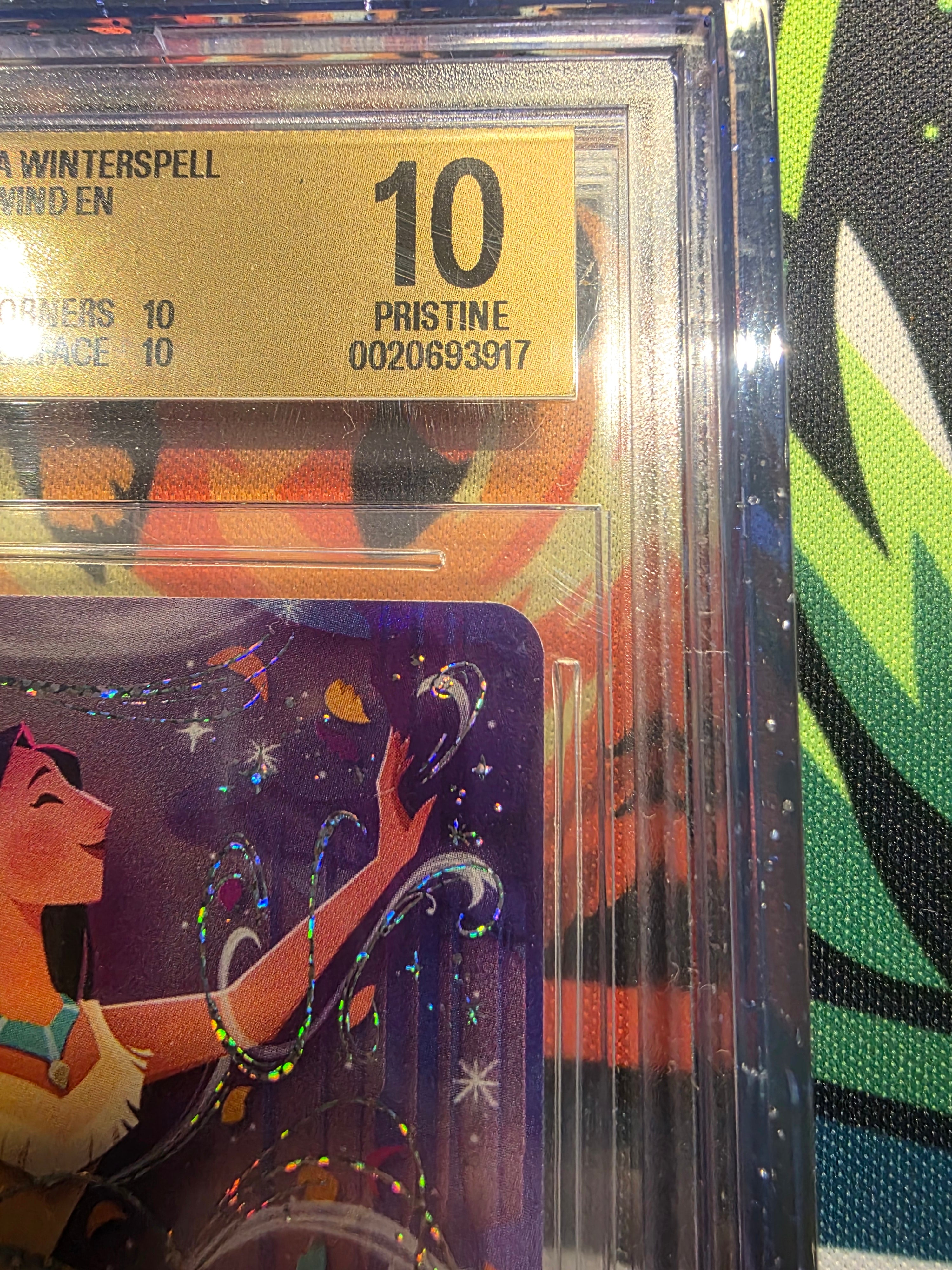 Colors of the Wind Enchanted BGS 10 Pop 5 Lorcana 228/204 Winterspell with Grail Guard Pro