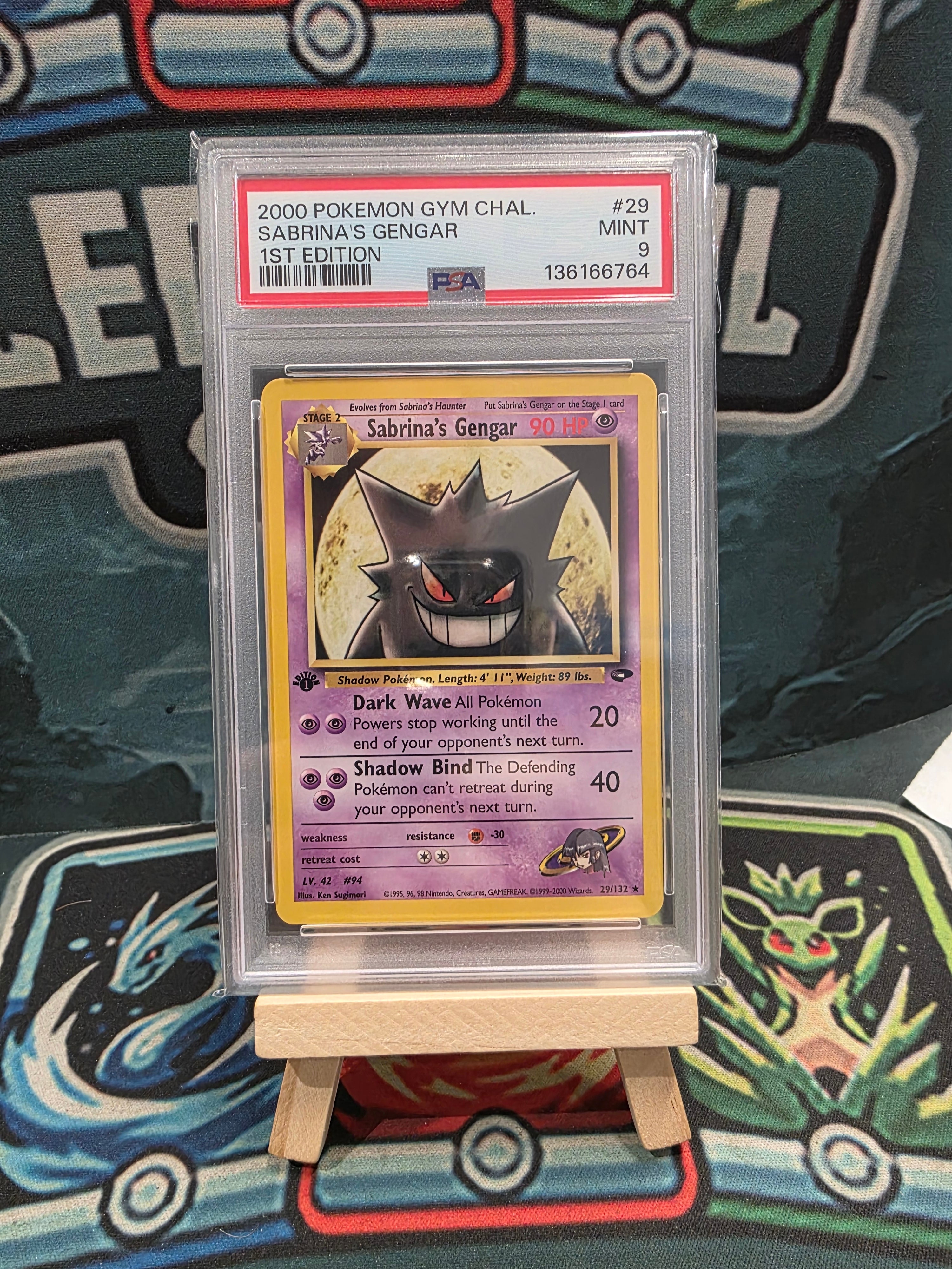 Sabrina's Gengar 29/132 1st Edition Non Holo Gym Challenge 2000 PSA 9