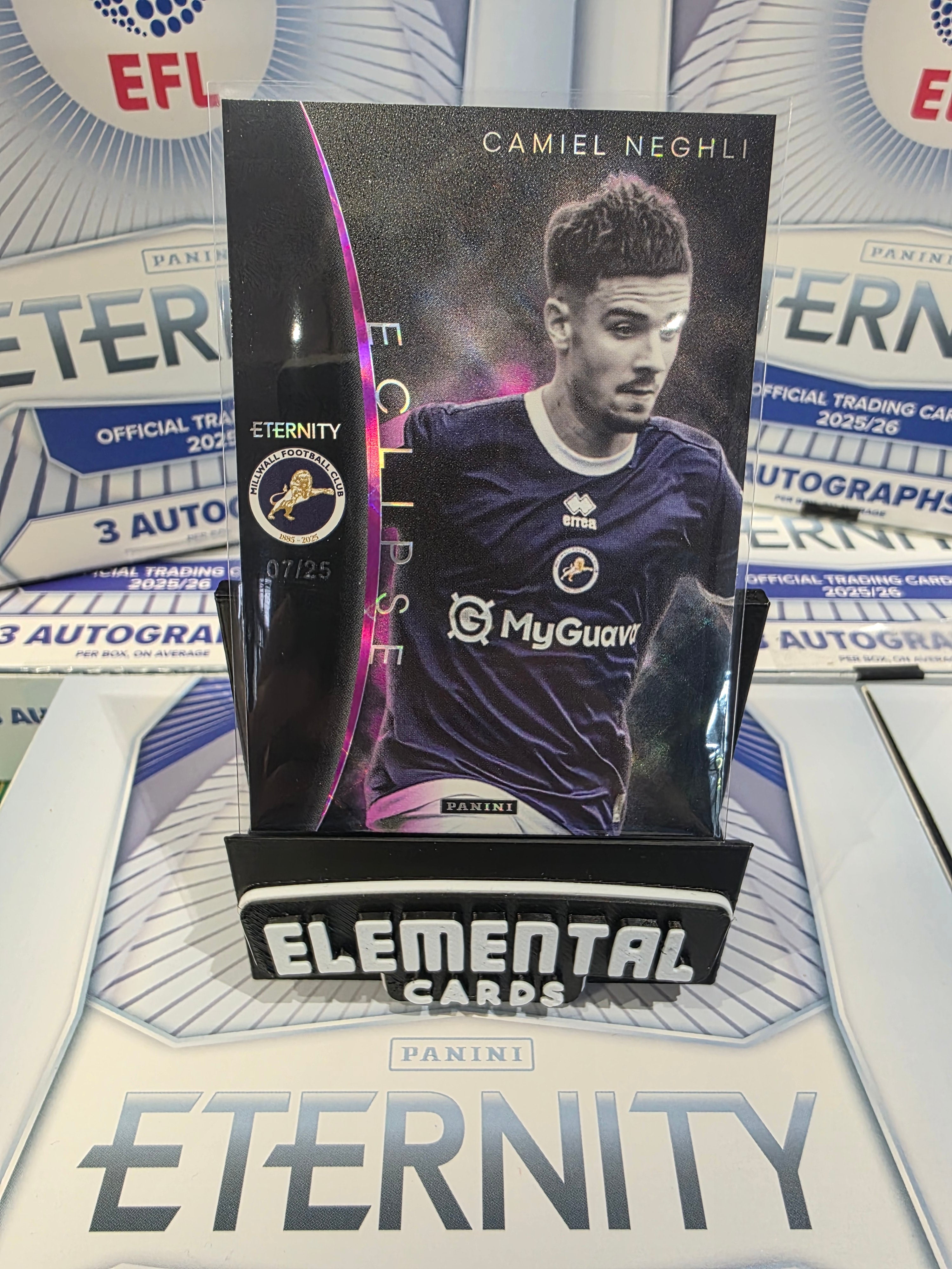 Panini: EFL Eternity Camiel Neghli 07/25 Millwall FC Numbered Hit