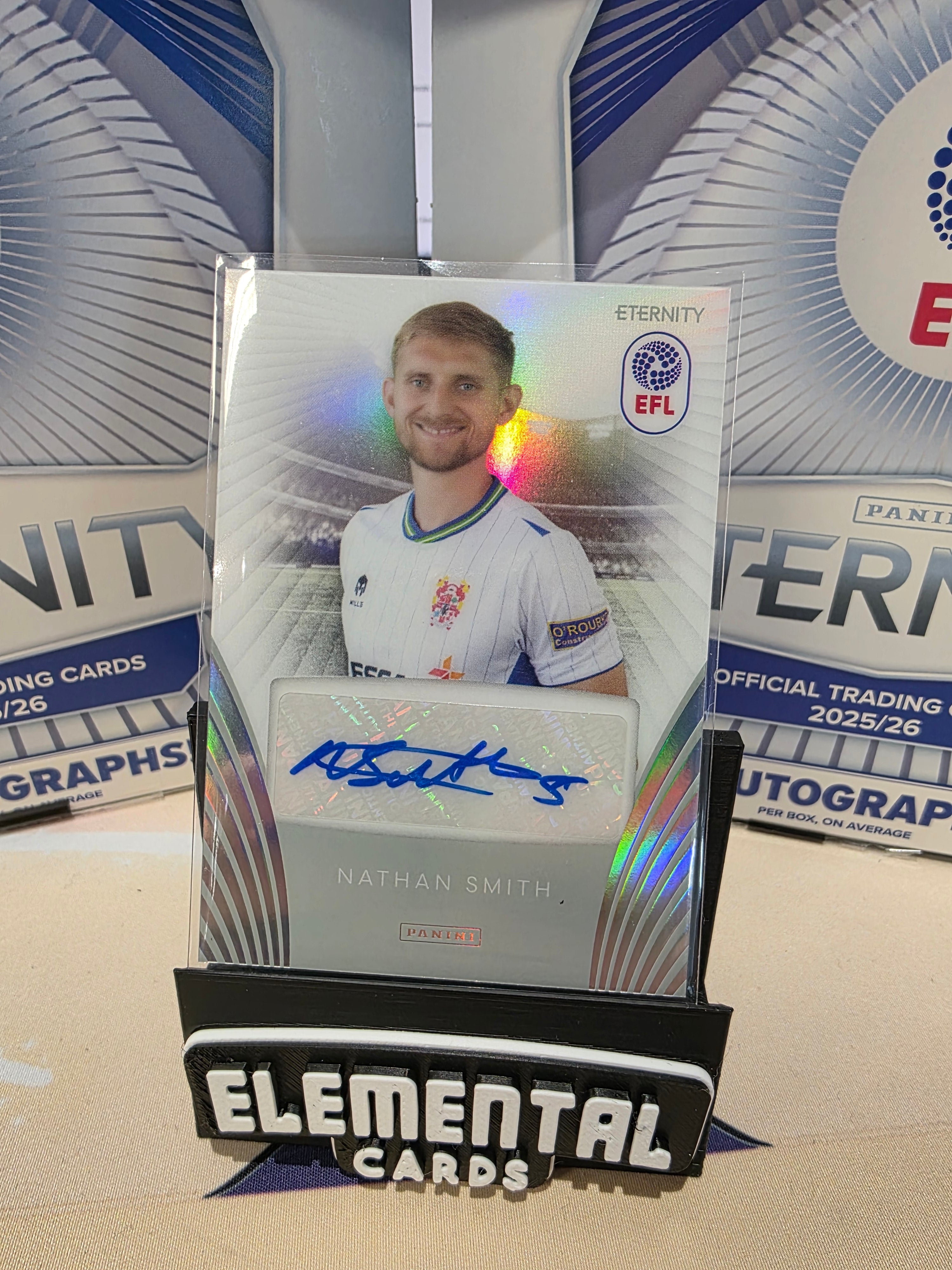 Panini: EFL Eternity Nathan Smith Auto Tranmere Rovers FC