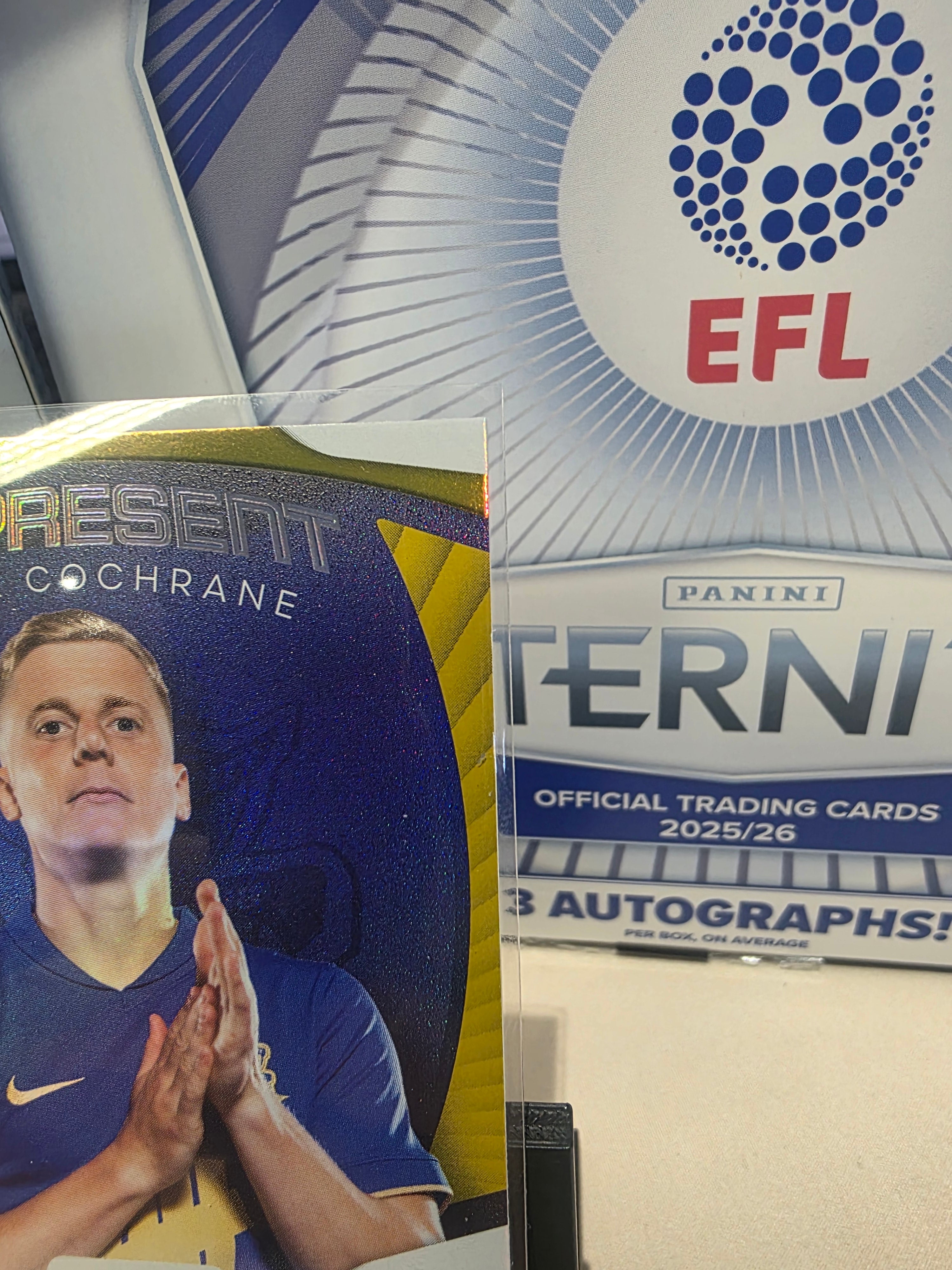 Panini: EFL Eternity Alex Cochrane 5/5 Bookend Gold Represent Birmingham FC