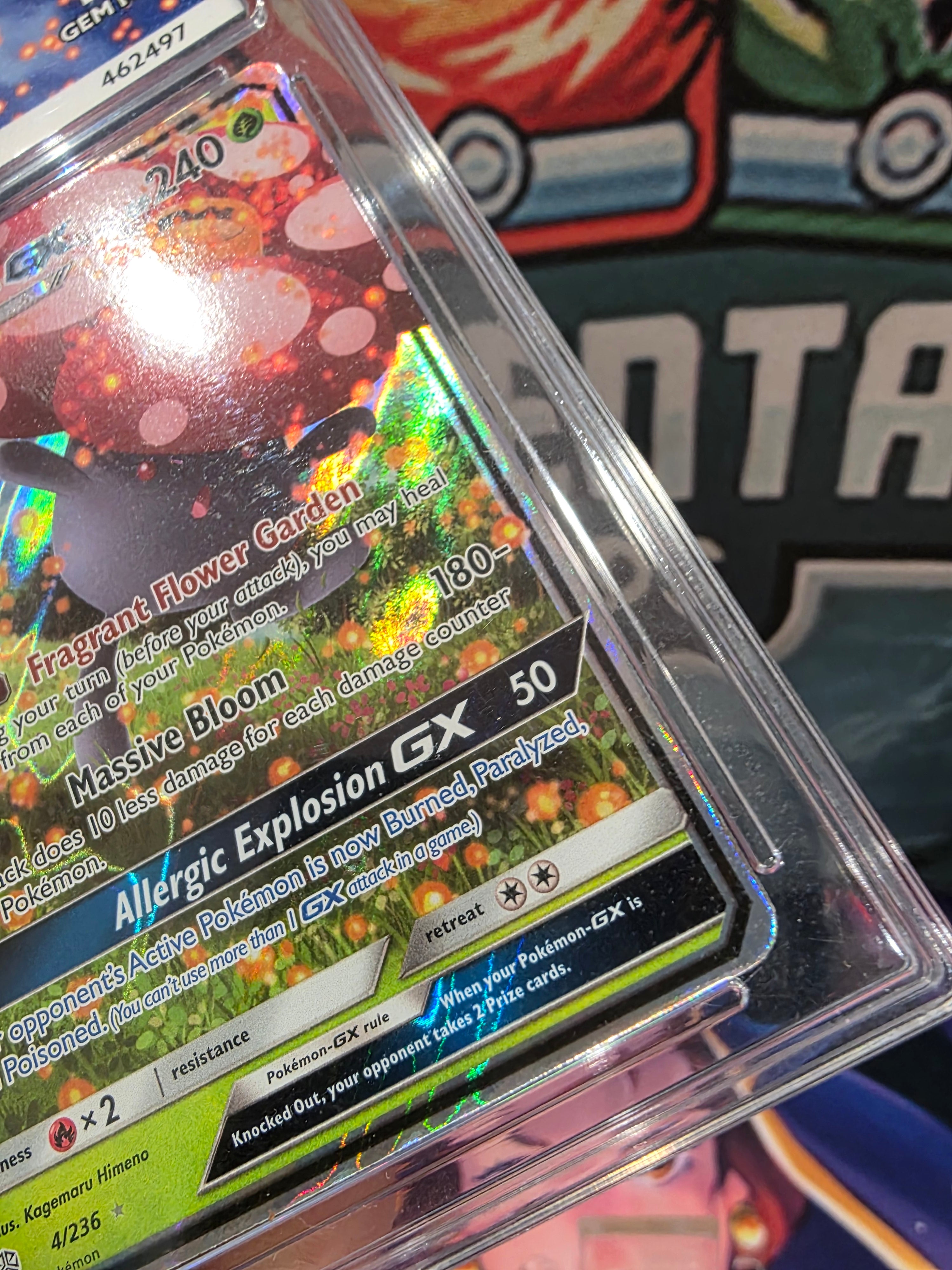 Vileplume GX 4/236 Cosmic Eclipse Holo Full Art ACE 10 Slab