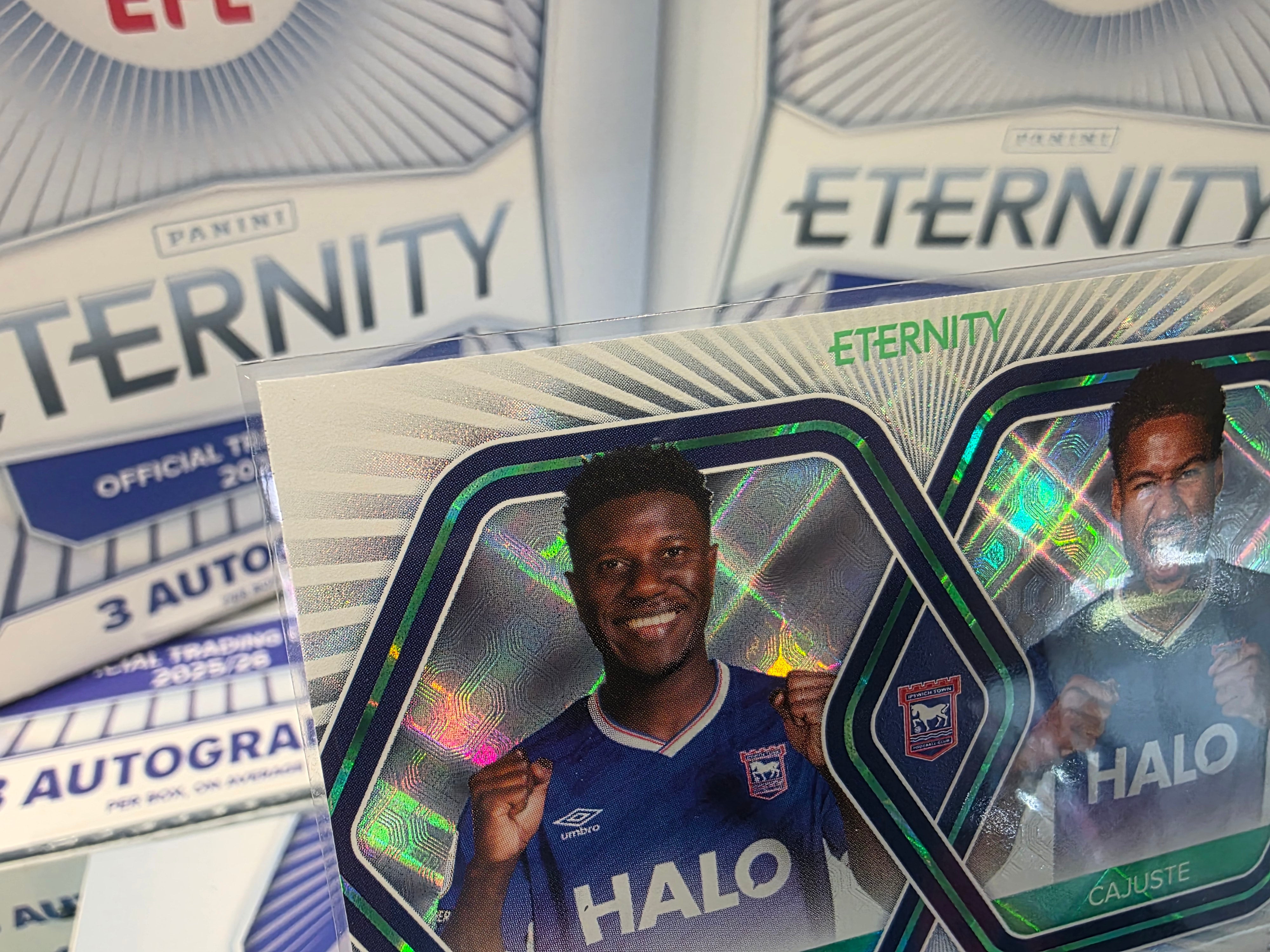 Panini: EFL Eternity Matusiwa/Cajuste 25/50 Twogether Dual Ipswich Town FC