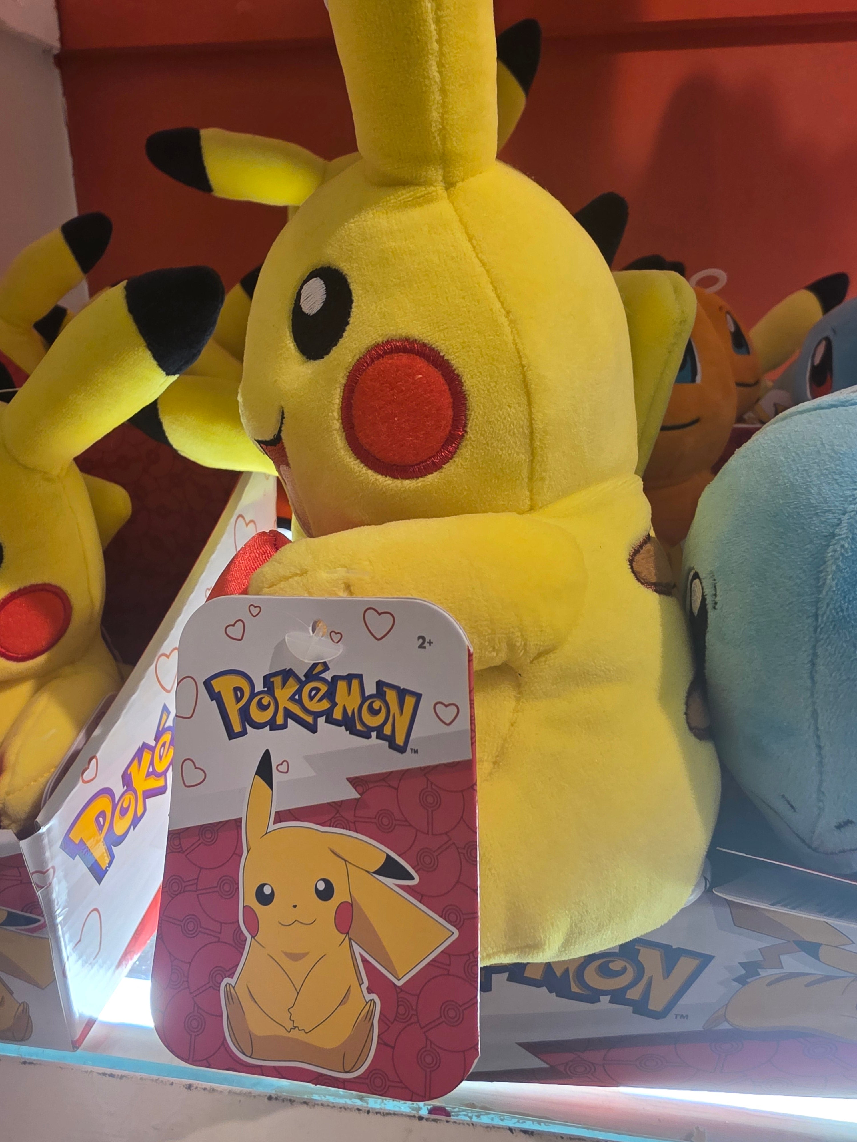 Pikachu with Love Ball Heart 8 inch Plush