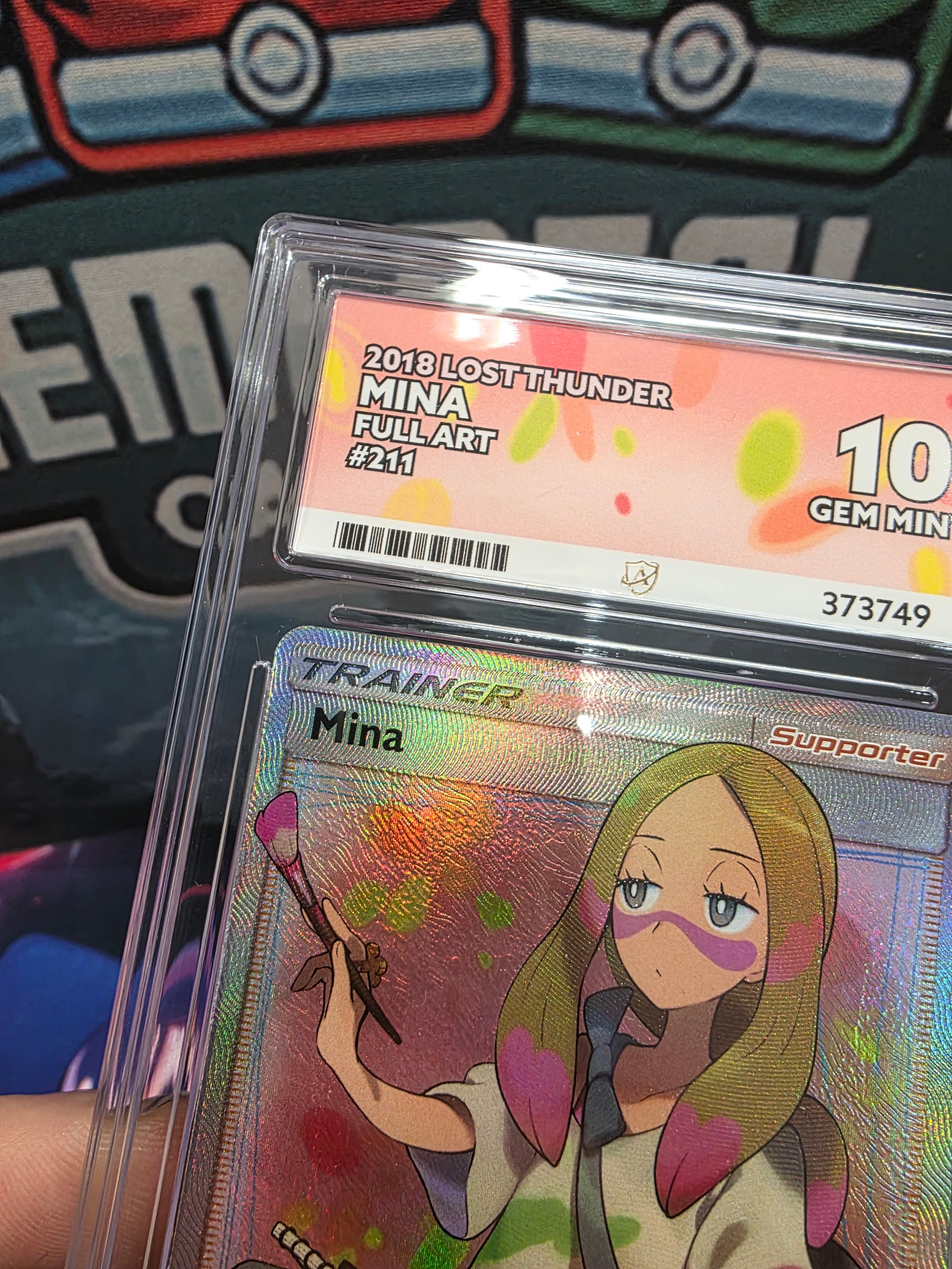 Mina 211/214 Lost Thunder Full Art ACE 10 Slab