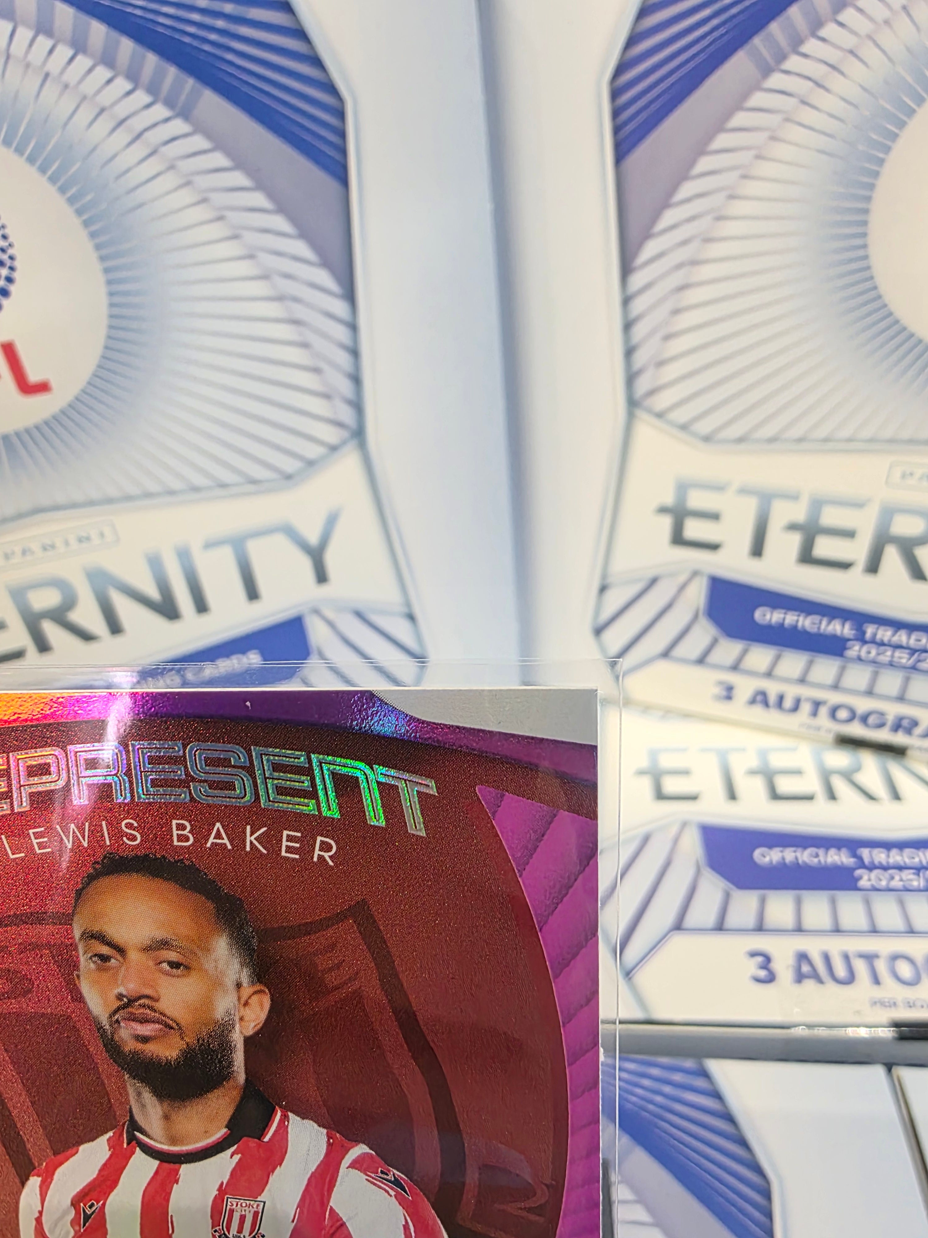 Panini: EFL Eternity Lewis Baker 02/25 Stoke City FC Paralell Hit Chase Represent