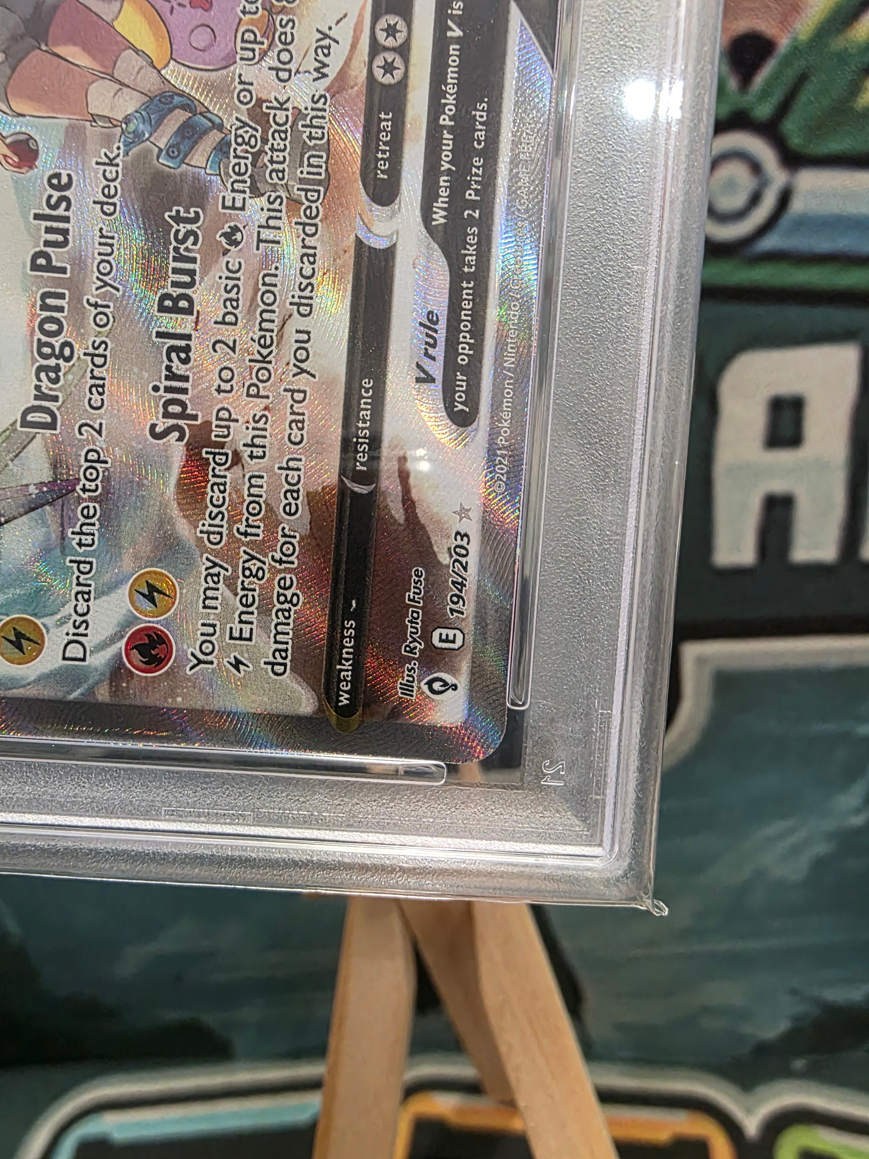 Rayquaza V 194/203 Evolving Skies 2021 Full Art PSA 10