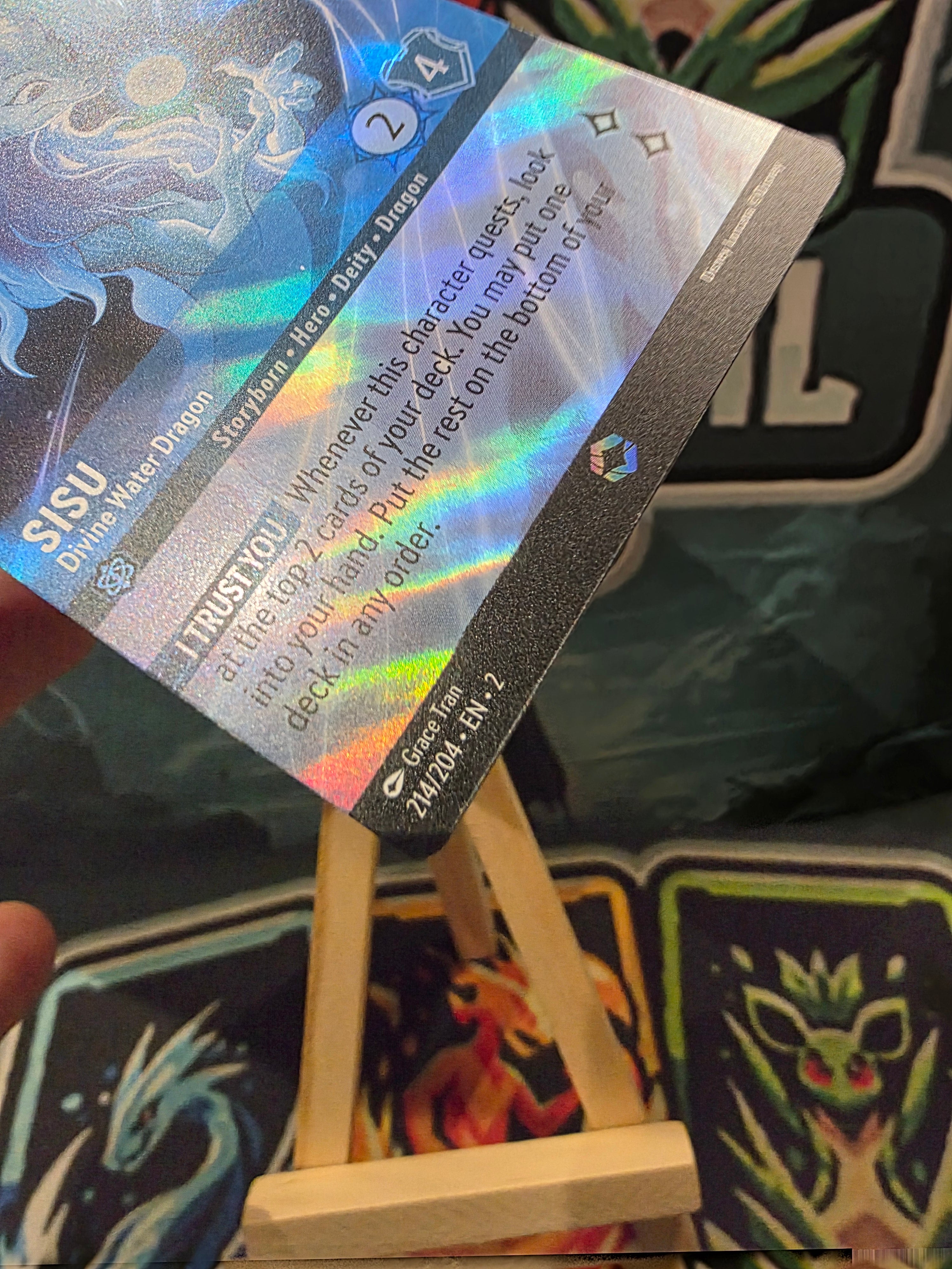 Sisu Divine Water Dragon Enchanted Rise of the Floodborn 214/204 NM