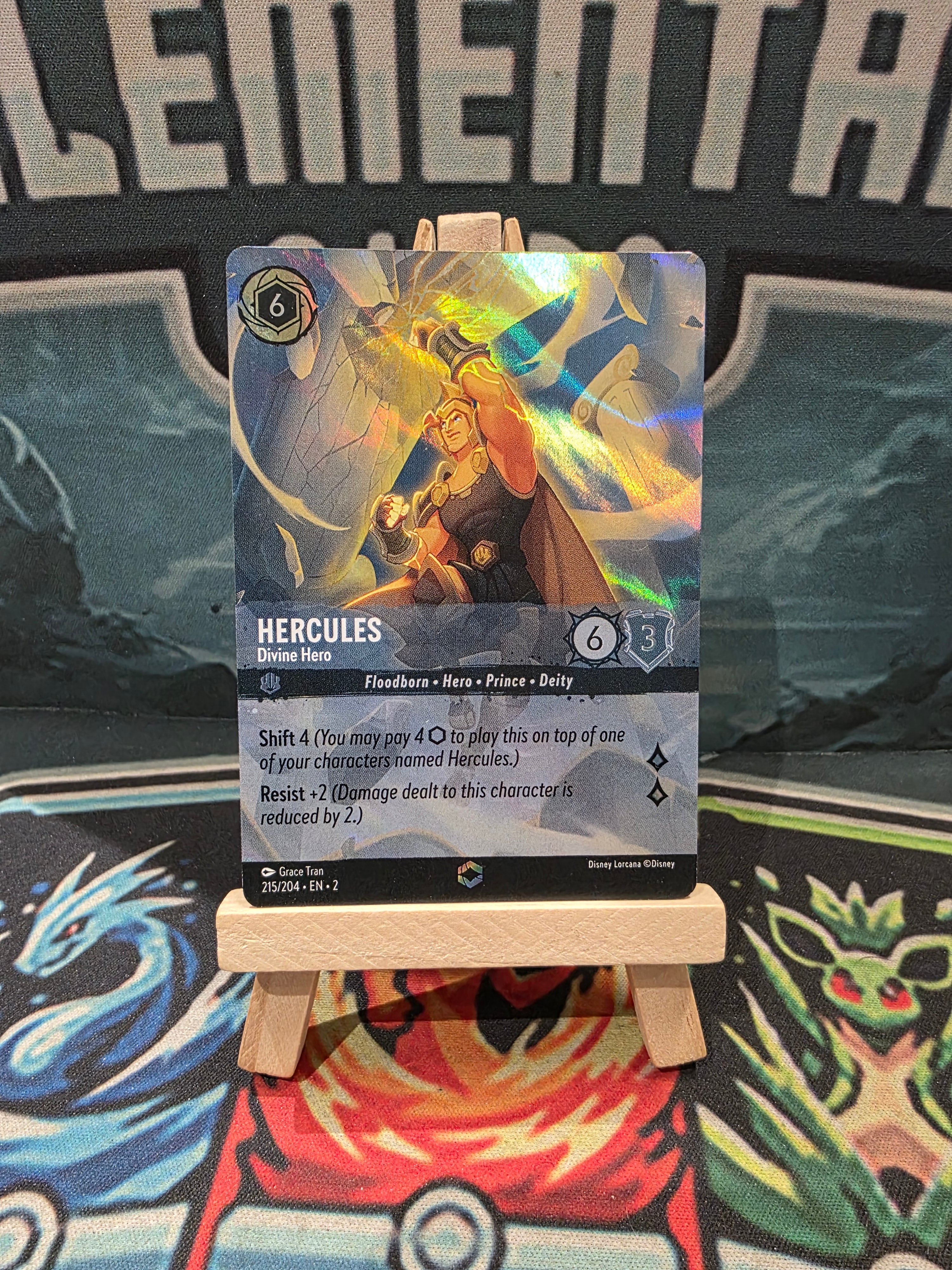 Hercules Divine Hero Enchanted Rise of the Floodborn 215/204 NM/LP