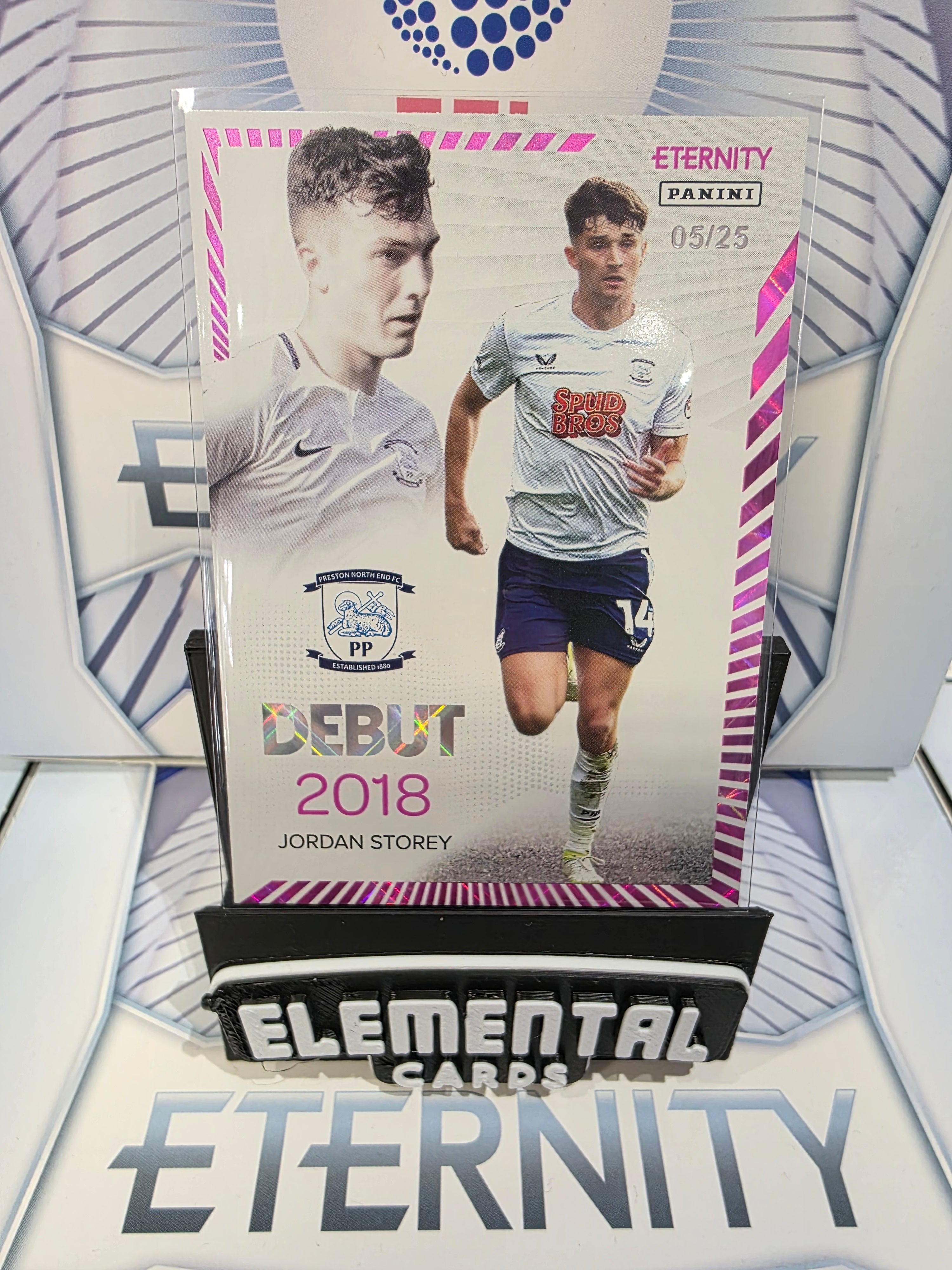 Panini: EFL Eternity Jordan Storey 05/25 Debut Preston North End FC Insert