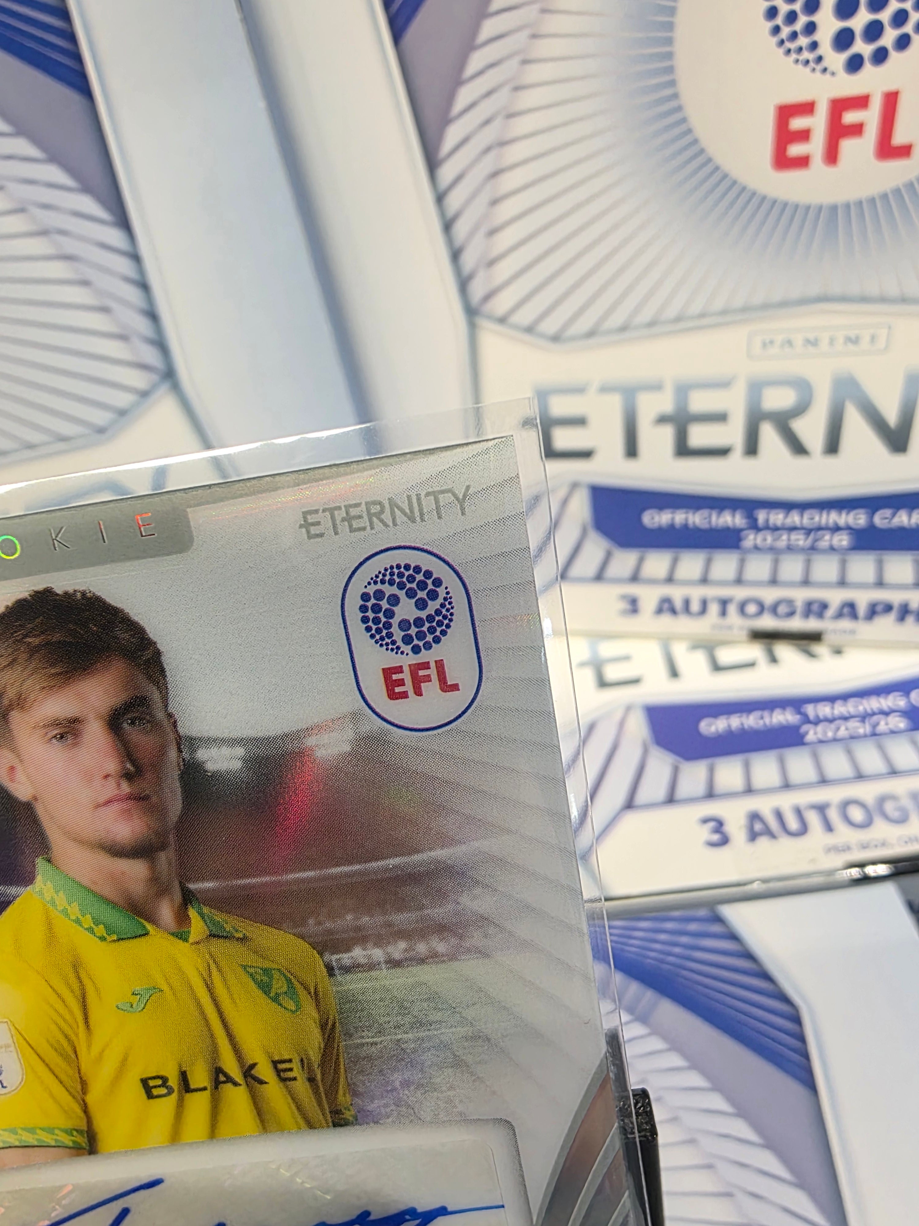 Panini: EFL Eternity Jacob Wright Rookie Auto Norwich FC