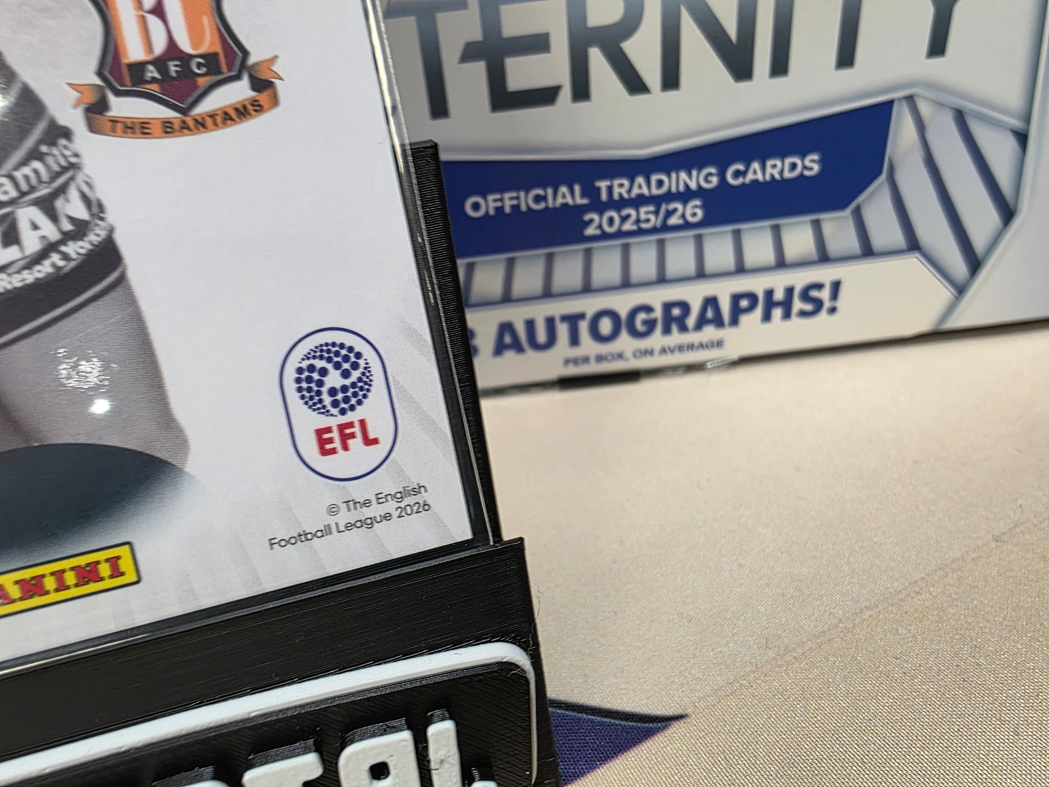 Panini: EFL Eternity Joe Wright Auto Bradford City FC
