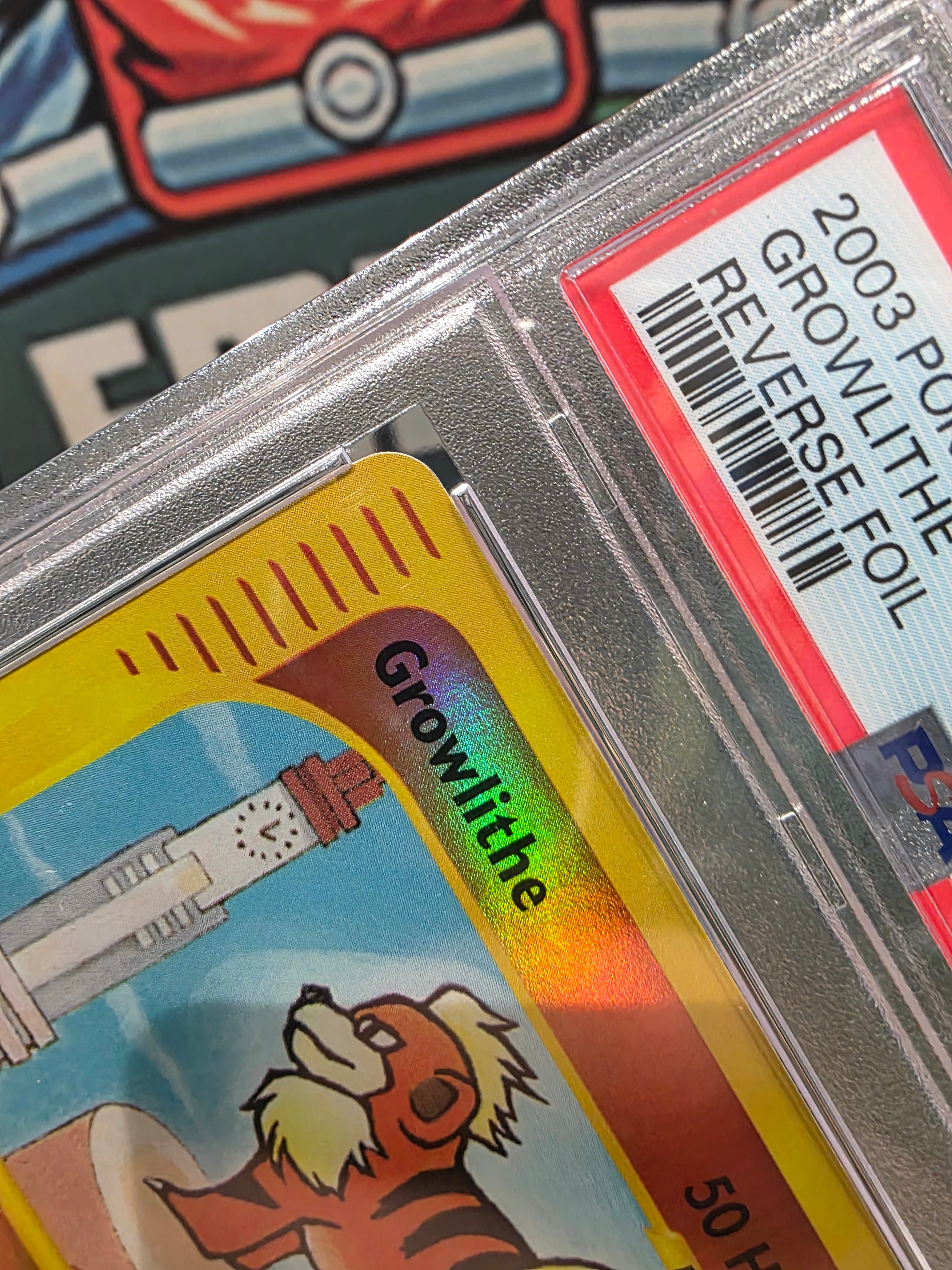 Growlithe 80/147 Reverse Holo Aquapolis 2003 PSA 7