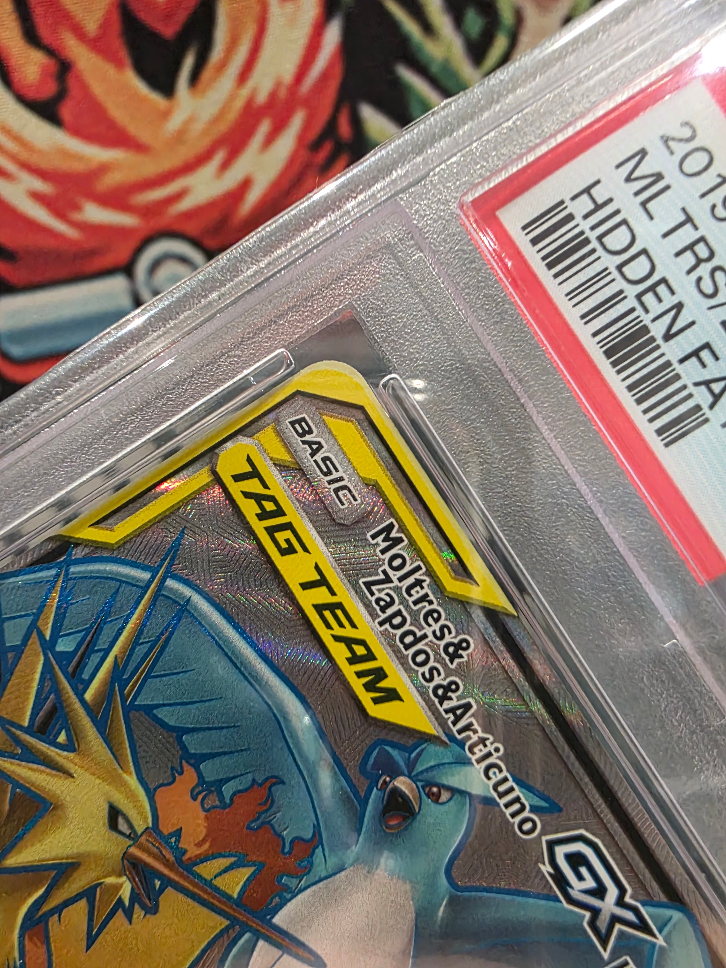 Moltres Zapdos Articuno GX Tag Team Hidden Fates Full Art PSA 10
