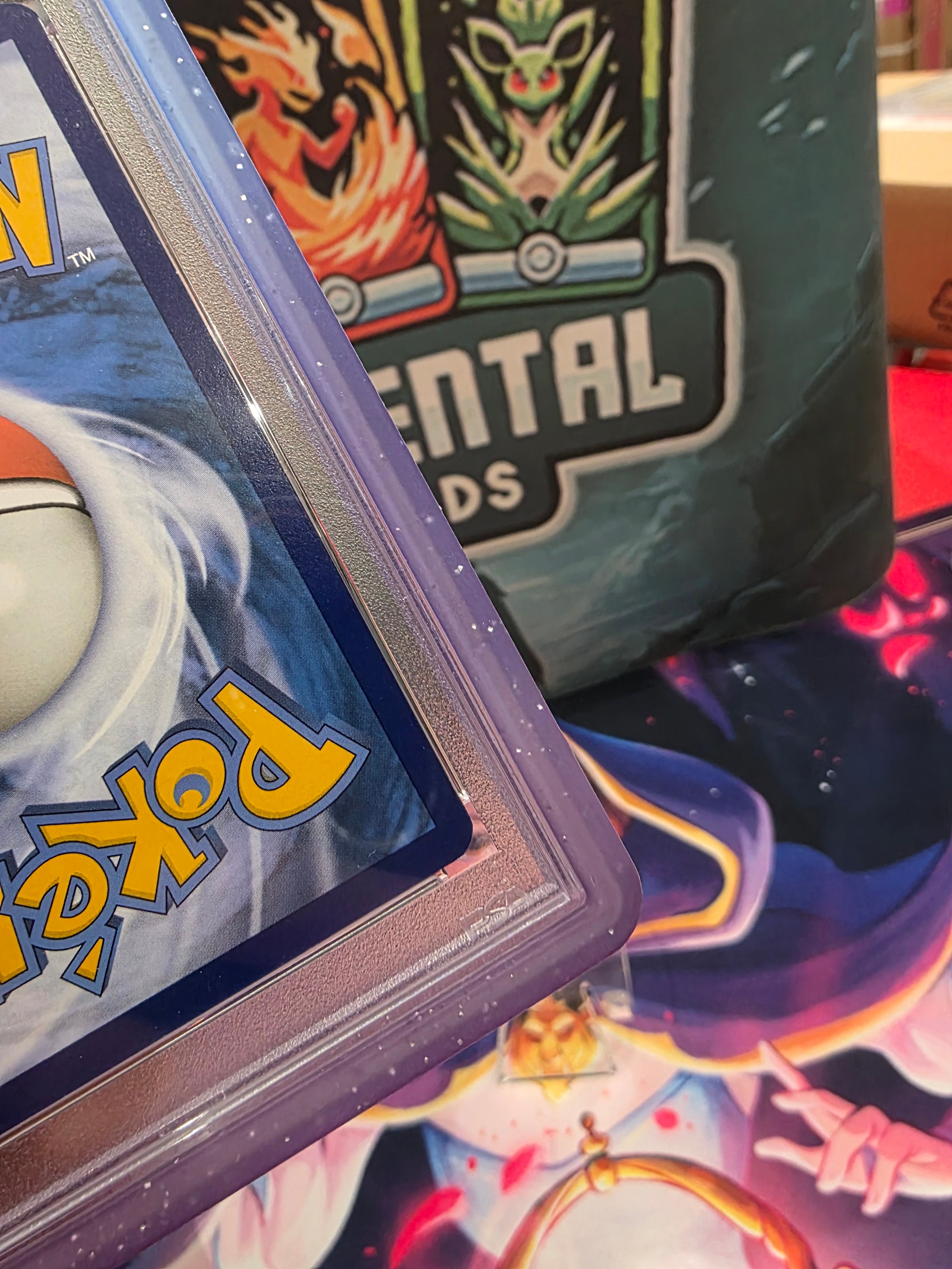 Charizard 199/165 SIR Scarlet & Violet 151 PSA 9 Slab with Grail Guard Royal Bumper