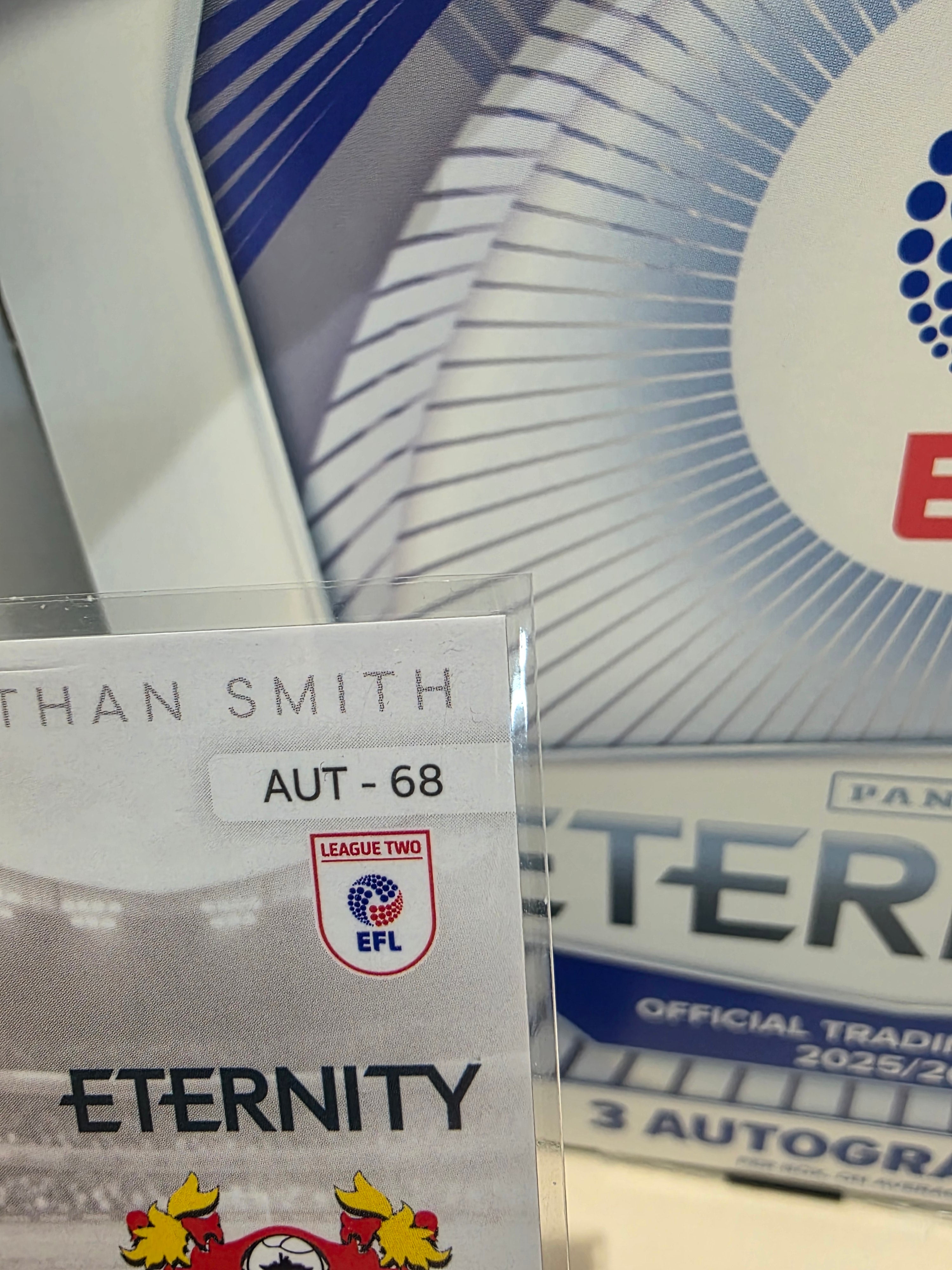 Panini: EFL Eternity Nathan Smith Auto Tranmere Rovers FC
