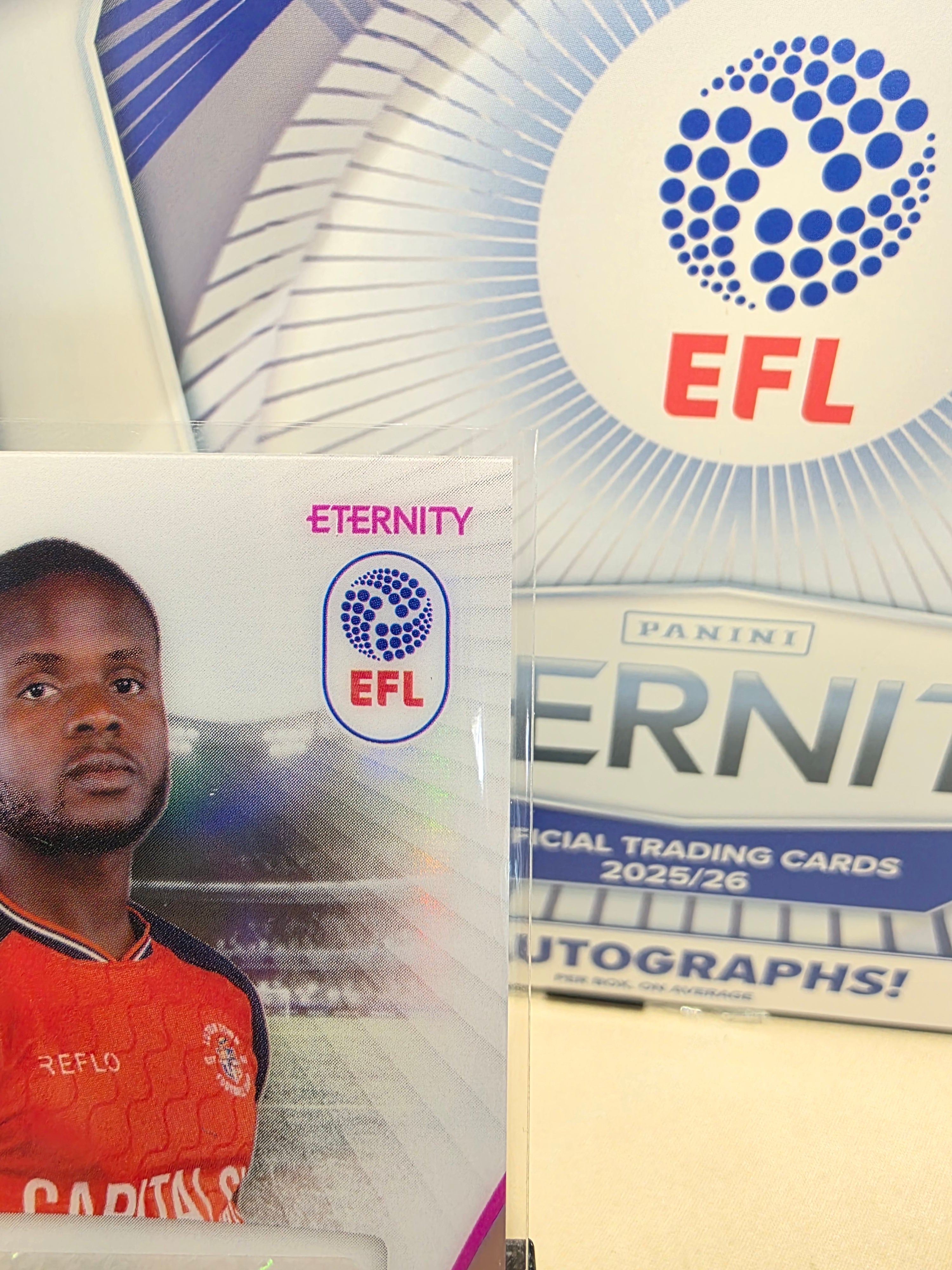 Panini: EFL Eternity Millenic Alli Auto 01/20 Bookend Luton Town FC