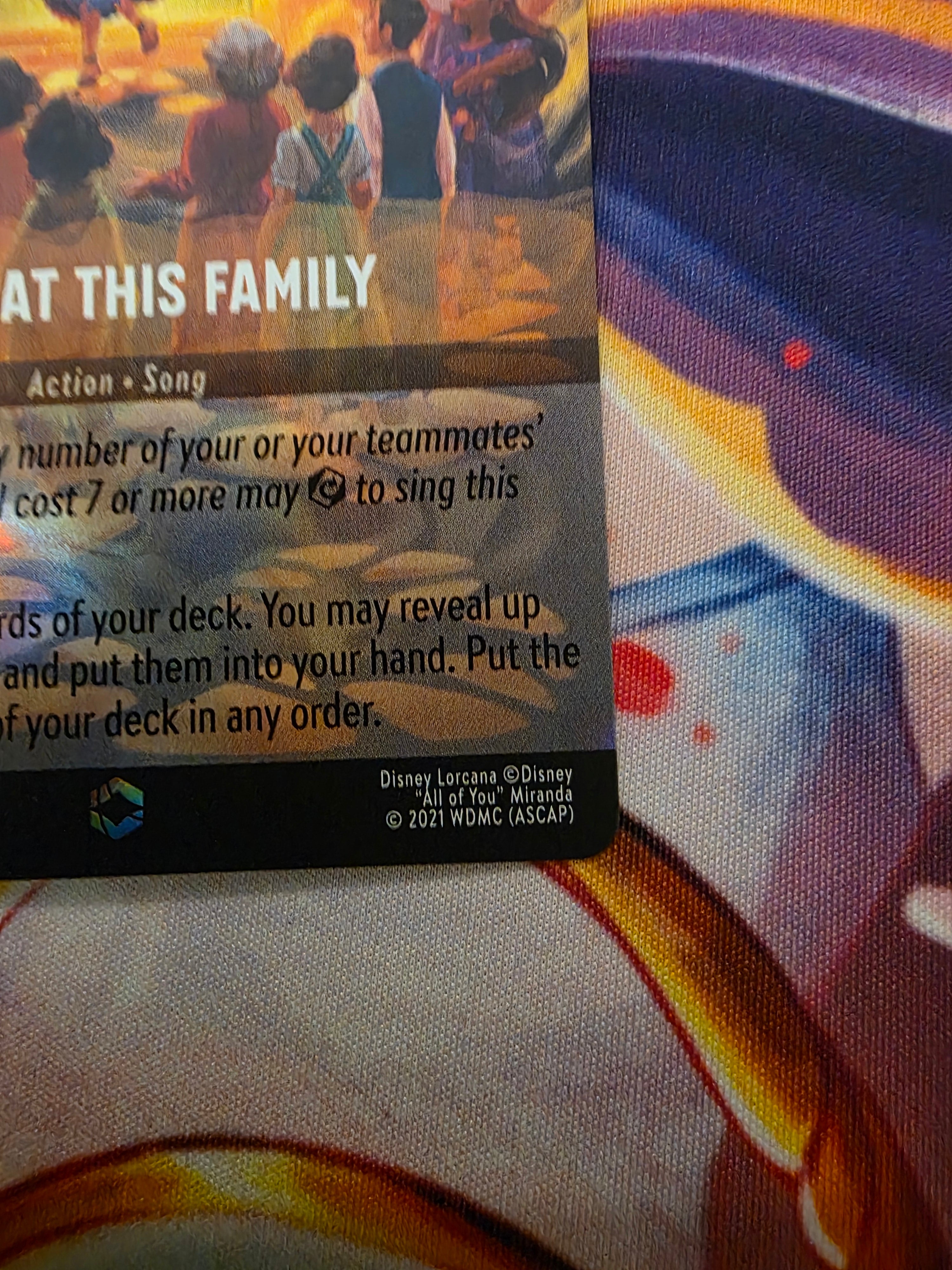 Look At This Family Ursula's Return Enchanted Encanto Lorcana NM 207/204