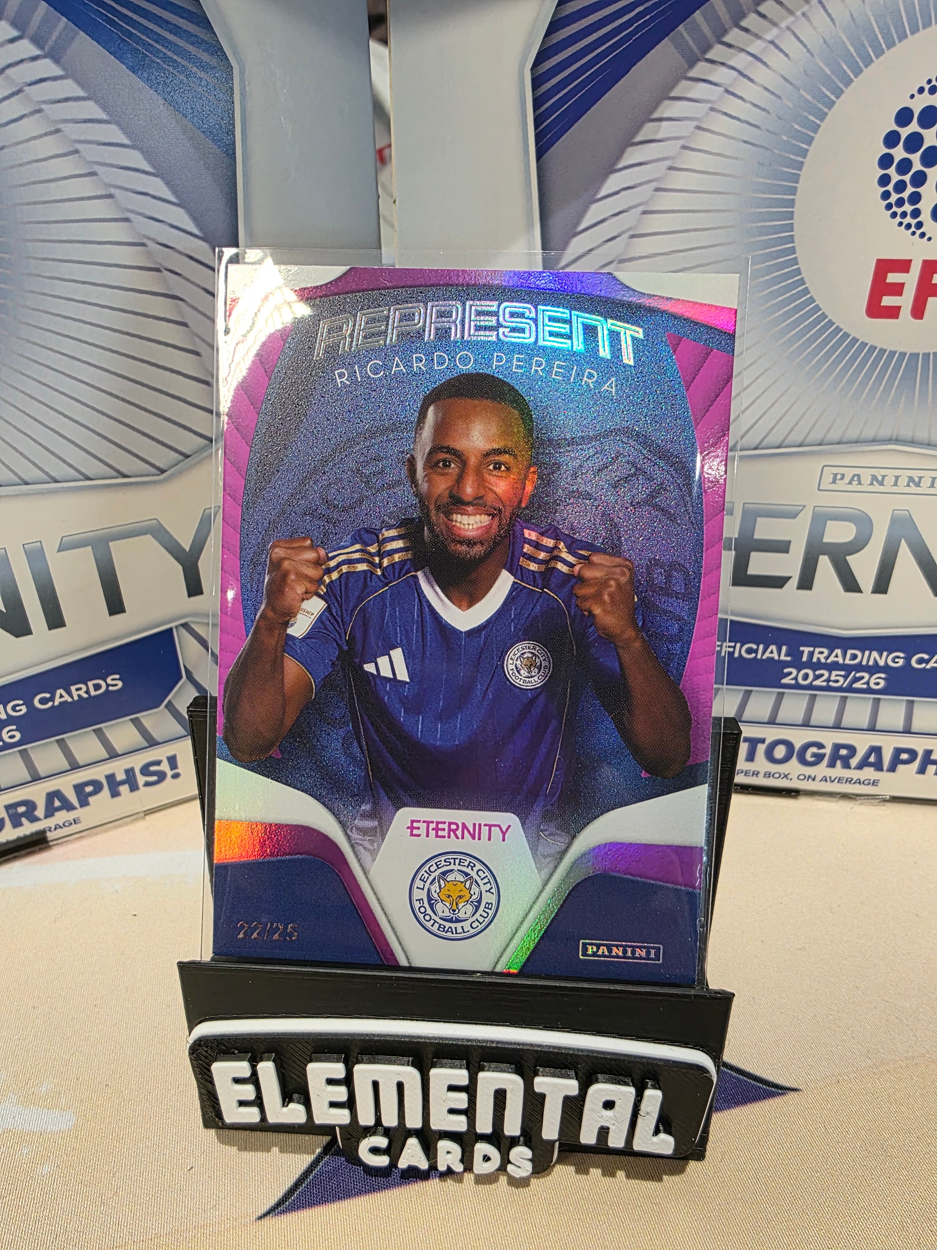 Panini: EFL Eternity Ricardo Pereira 22/25 Leicester City FC Magneta Represent