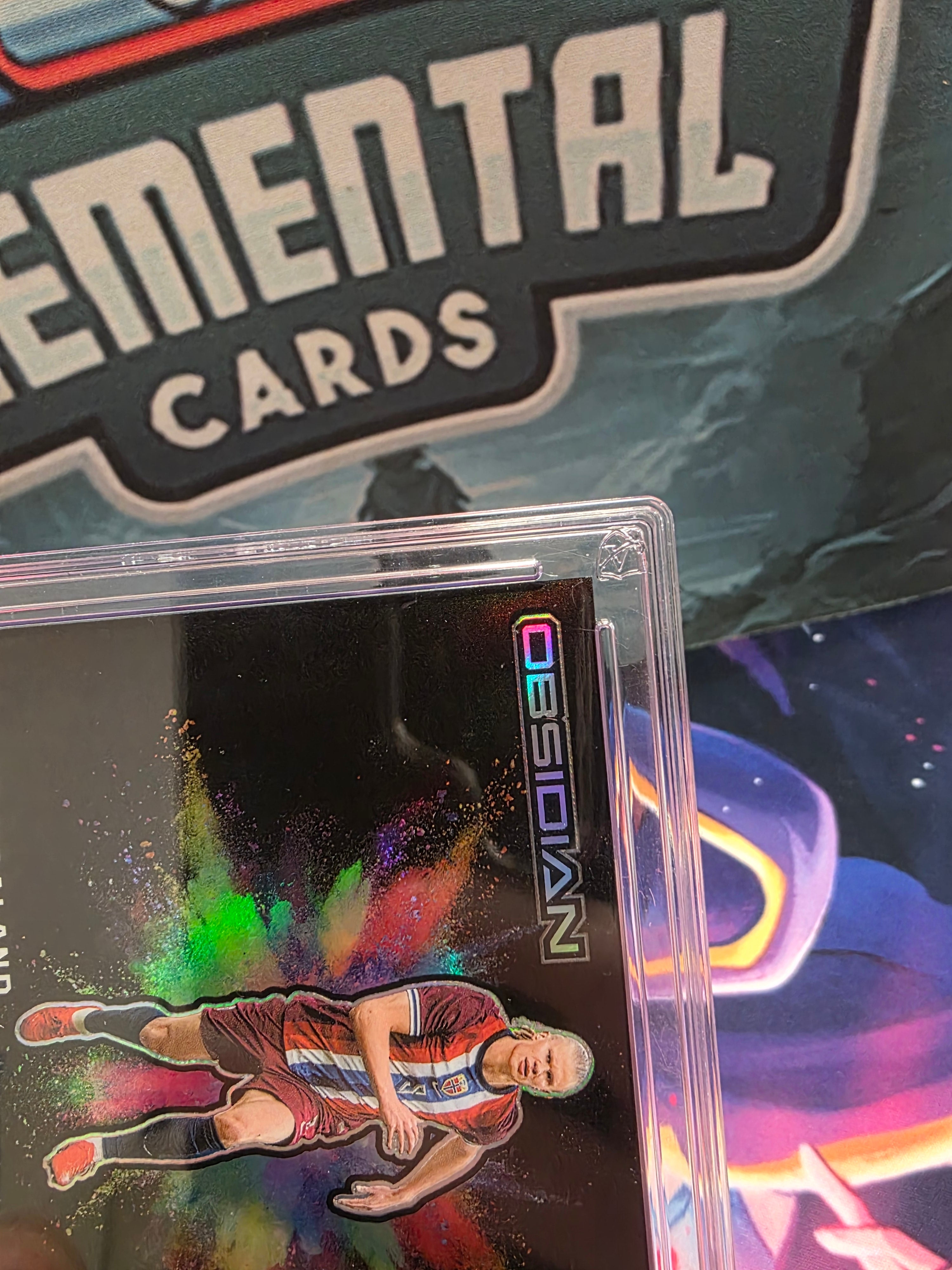 POP 2 - Erling Haaland Colorblast 2023-24 Obsidian Black Norway Case Hit SSP ACE 10