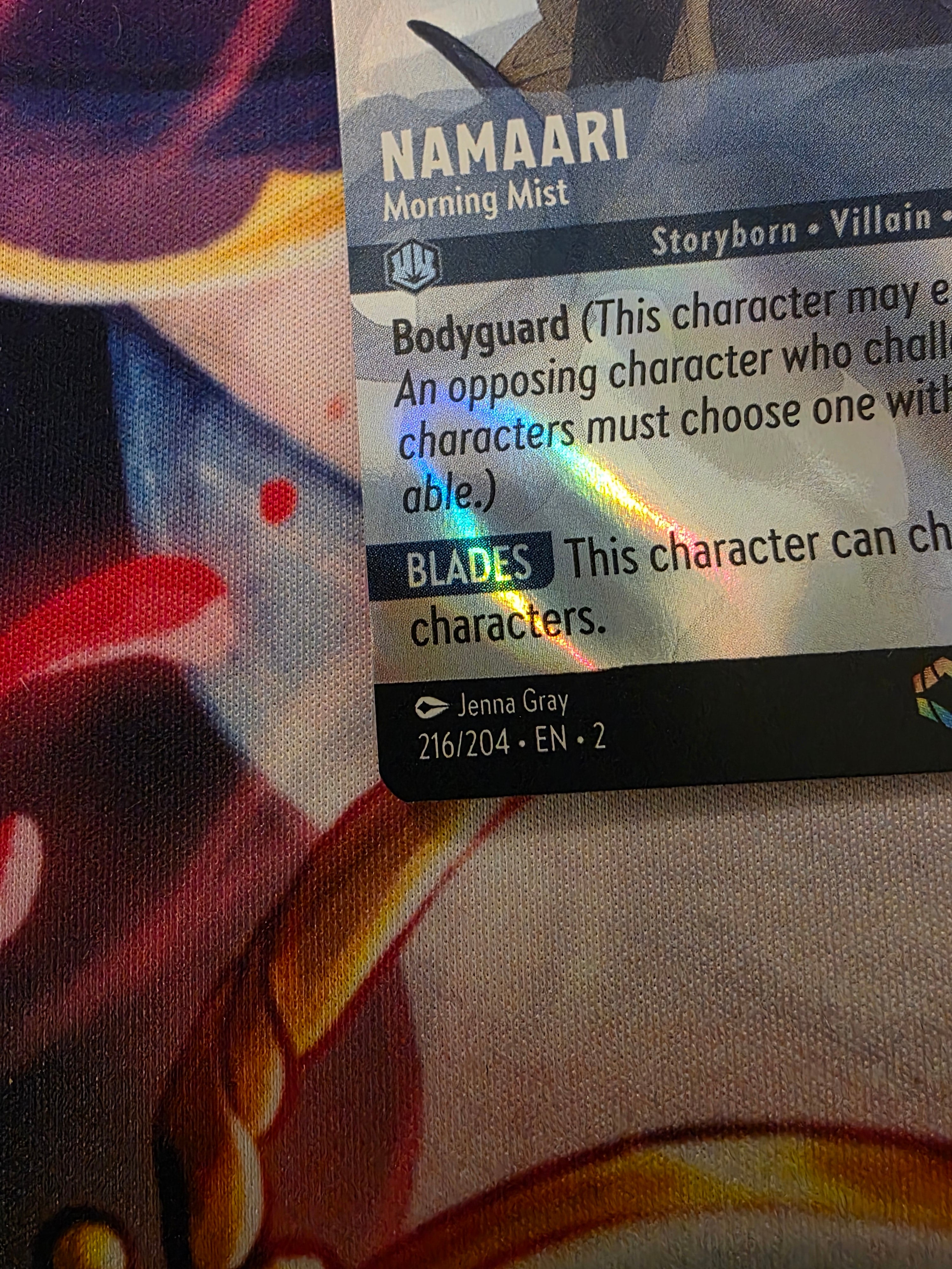 Namaari Morning Mist Enchanted Rise of the Floodborn Lorcana 216/204 NM