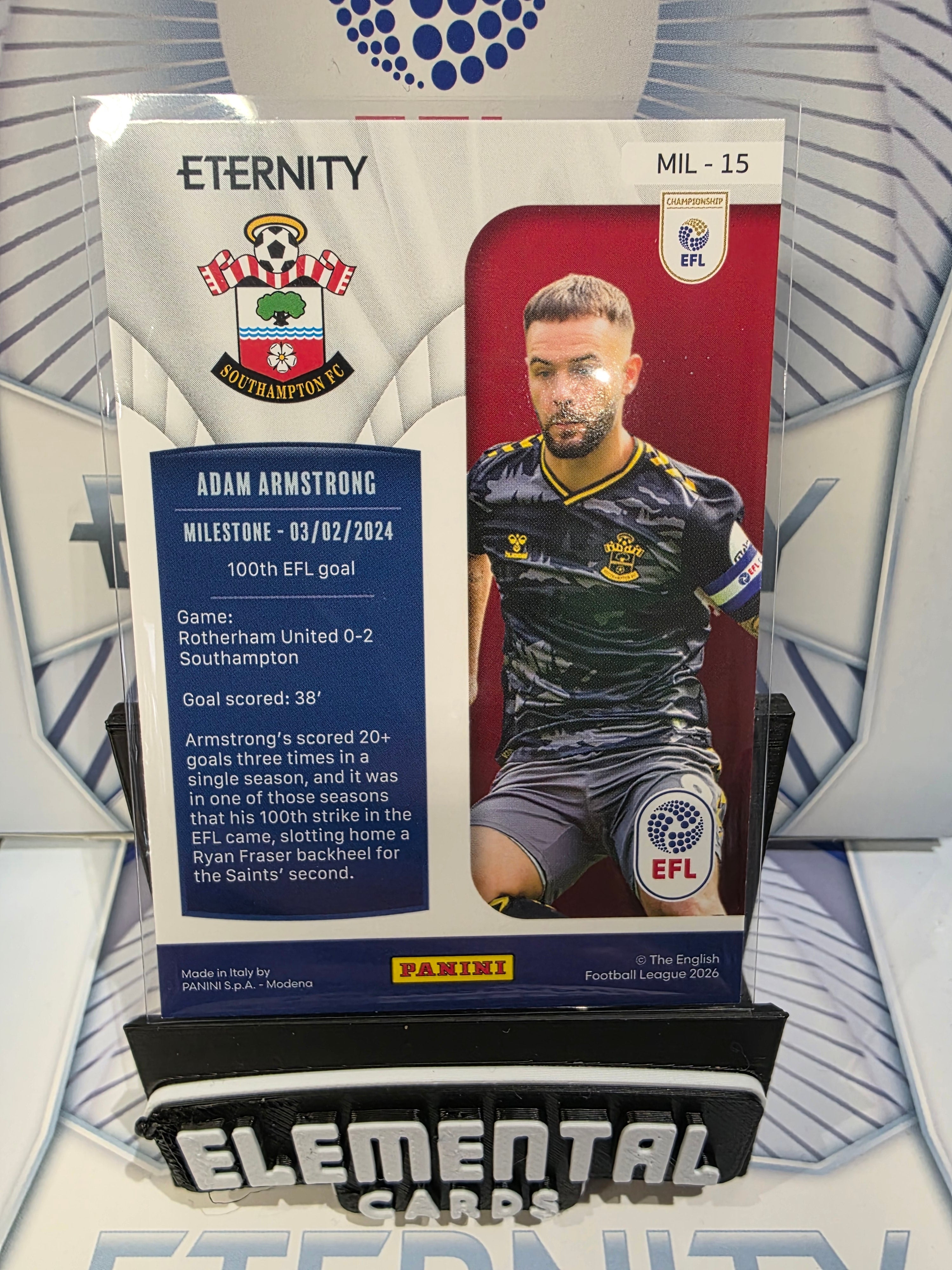 Panini: EFL Eternity Adam Armstrong 07/50 Southampton Wolves FC