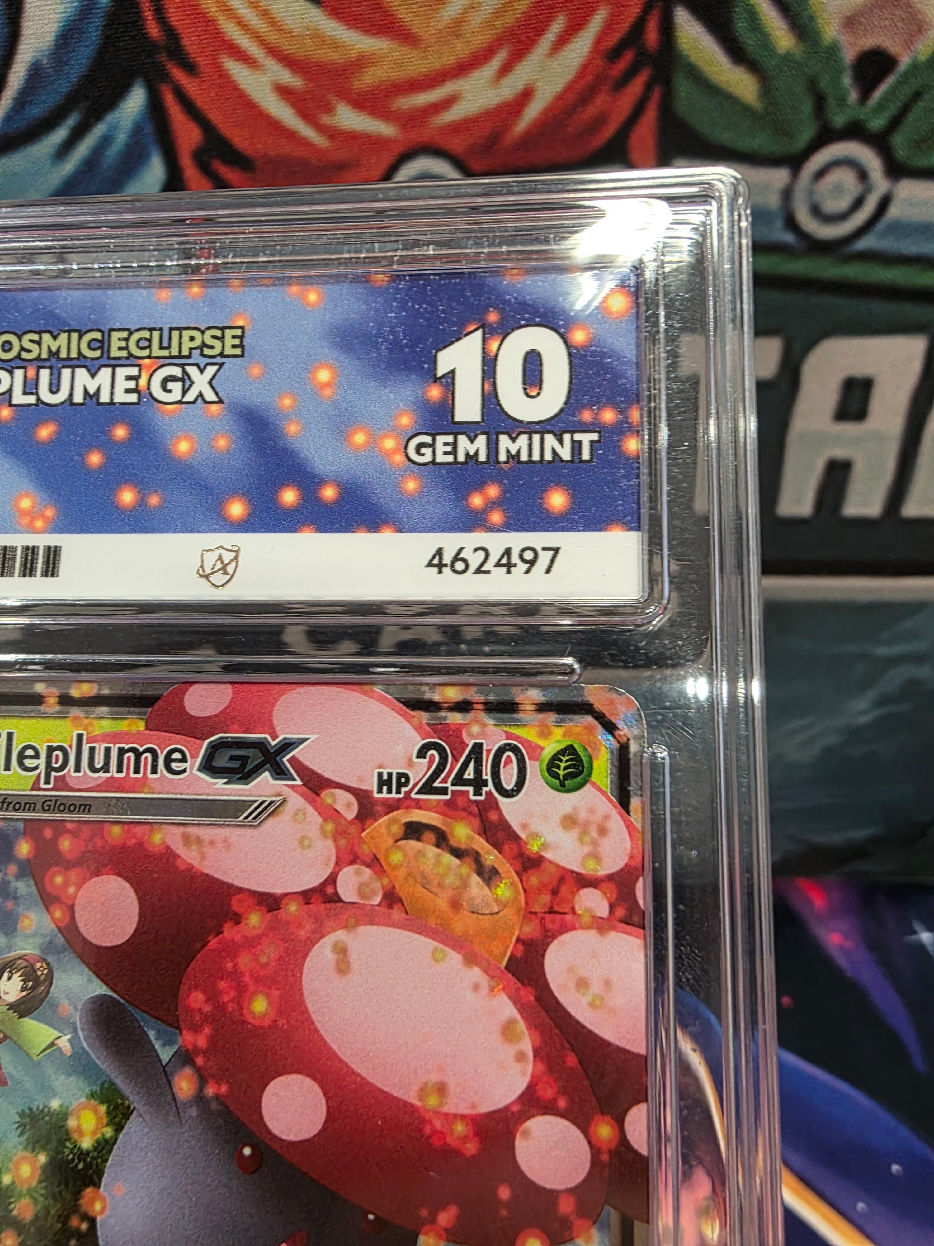 Vileplume GX 4/236 Cosmic Eclipse Holo Full Art ACE 10 Slab