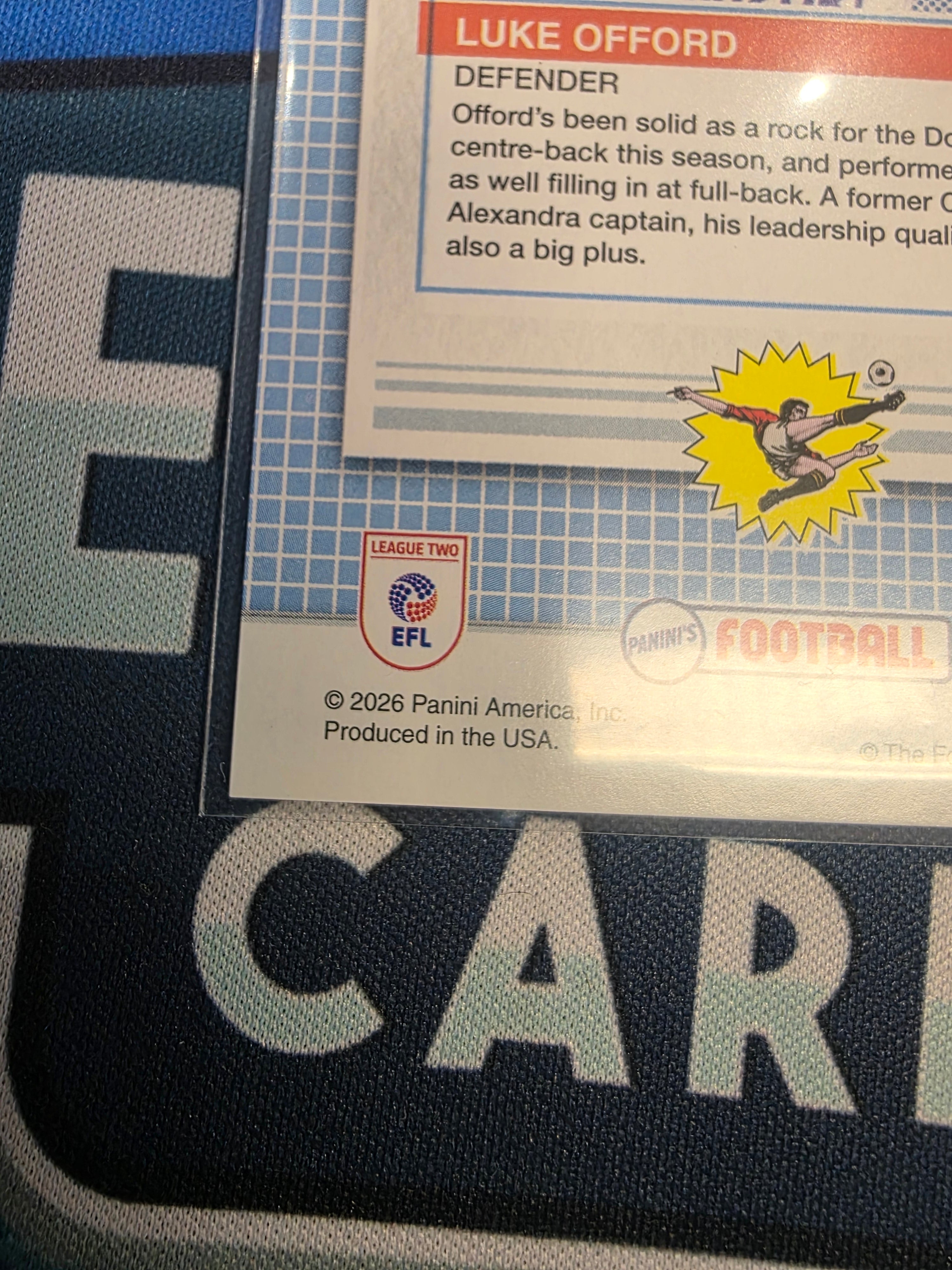 Luke Offord MK Dons Panini's Football EFL 1/1 NM BAS-65