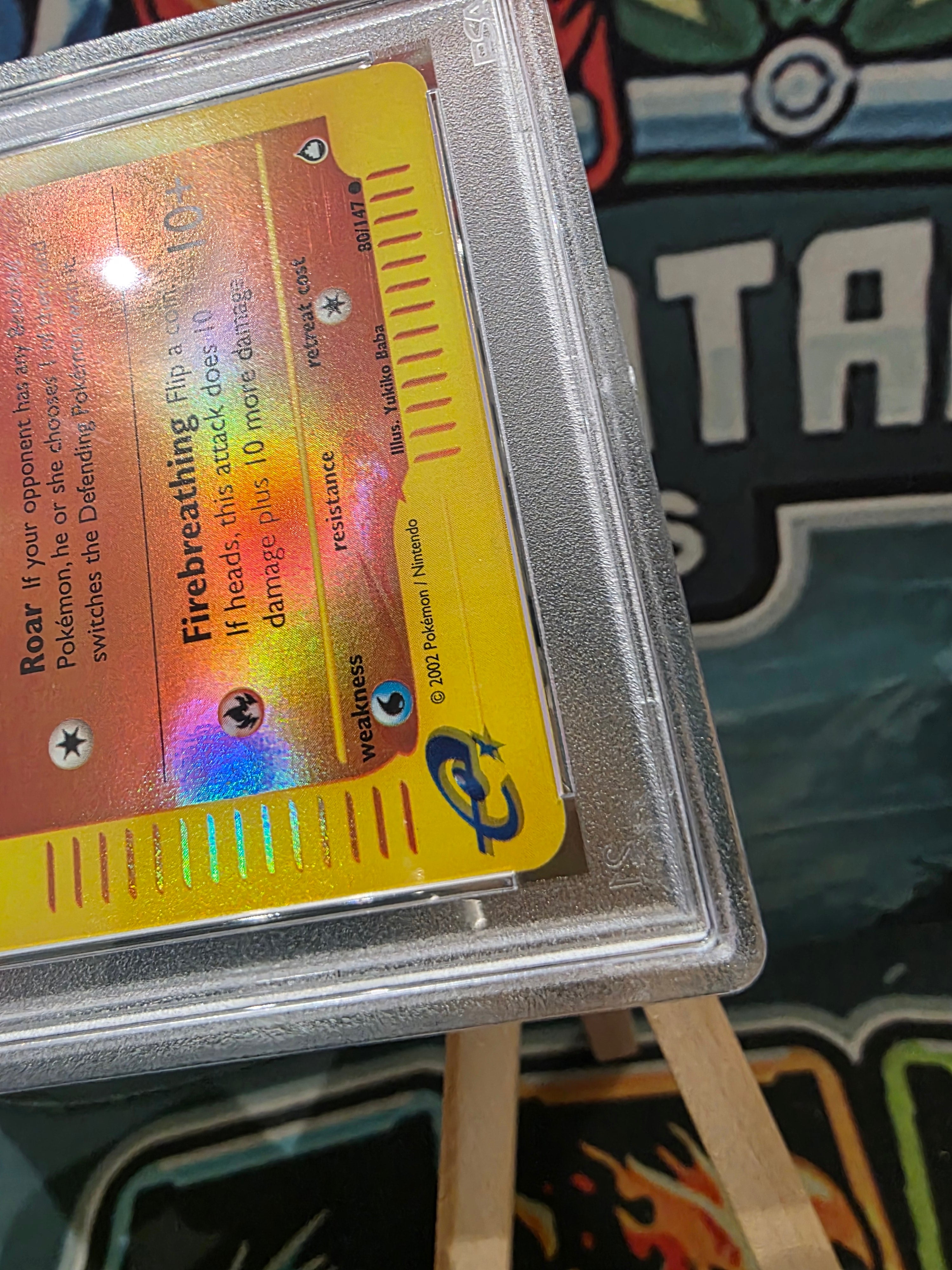 Growlithe 80/147 Reverse Holo Aquapolis 2003 PSA 7