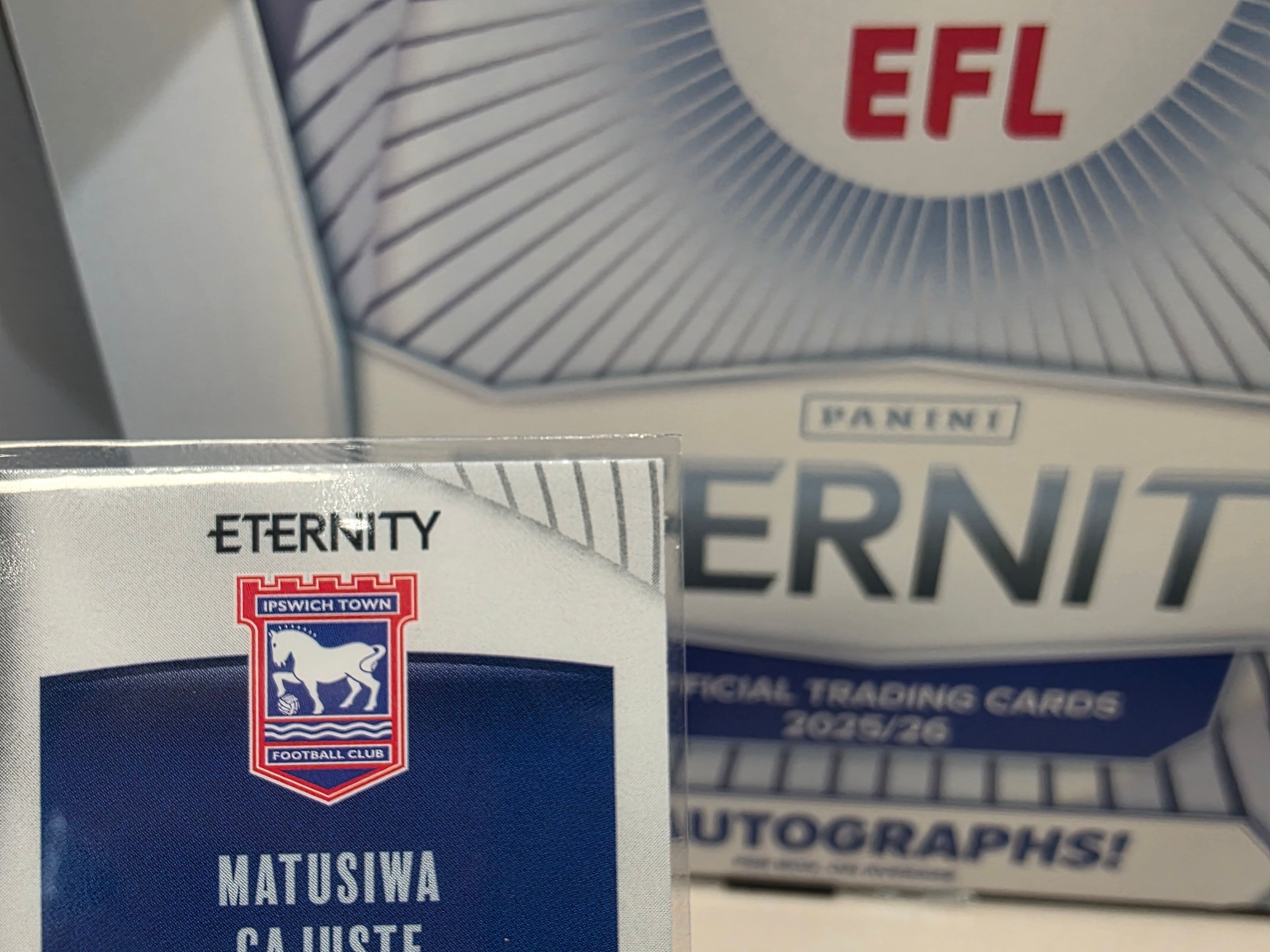 Panini: EFL Eternity Matusiwa Cajuste 22/25 Ipswich Town FC Twogether