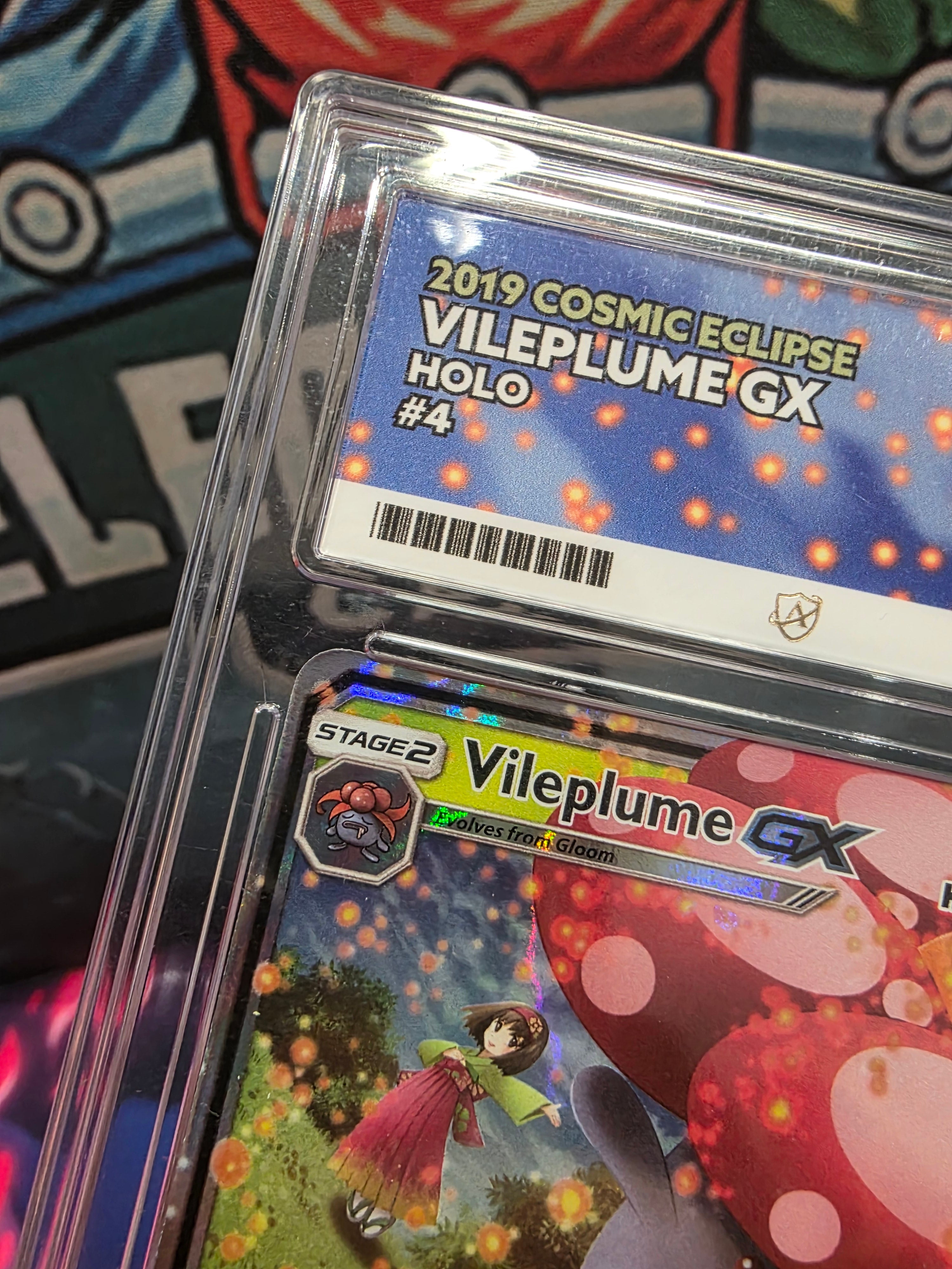 Vileplume GX 4/236 Cosmic Eclipse Holo Full Art ACE 10 Slab